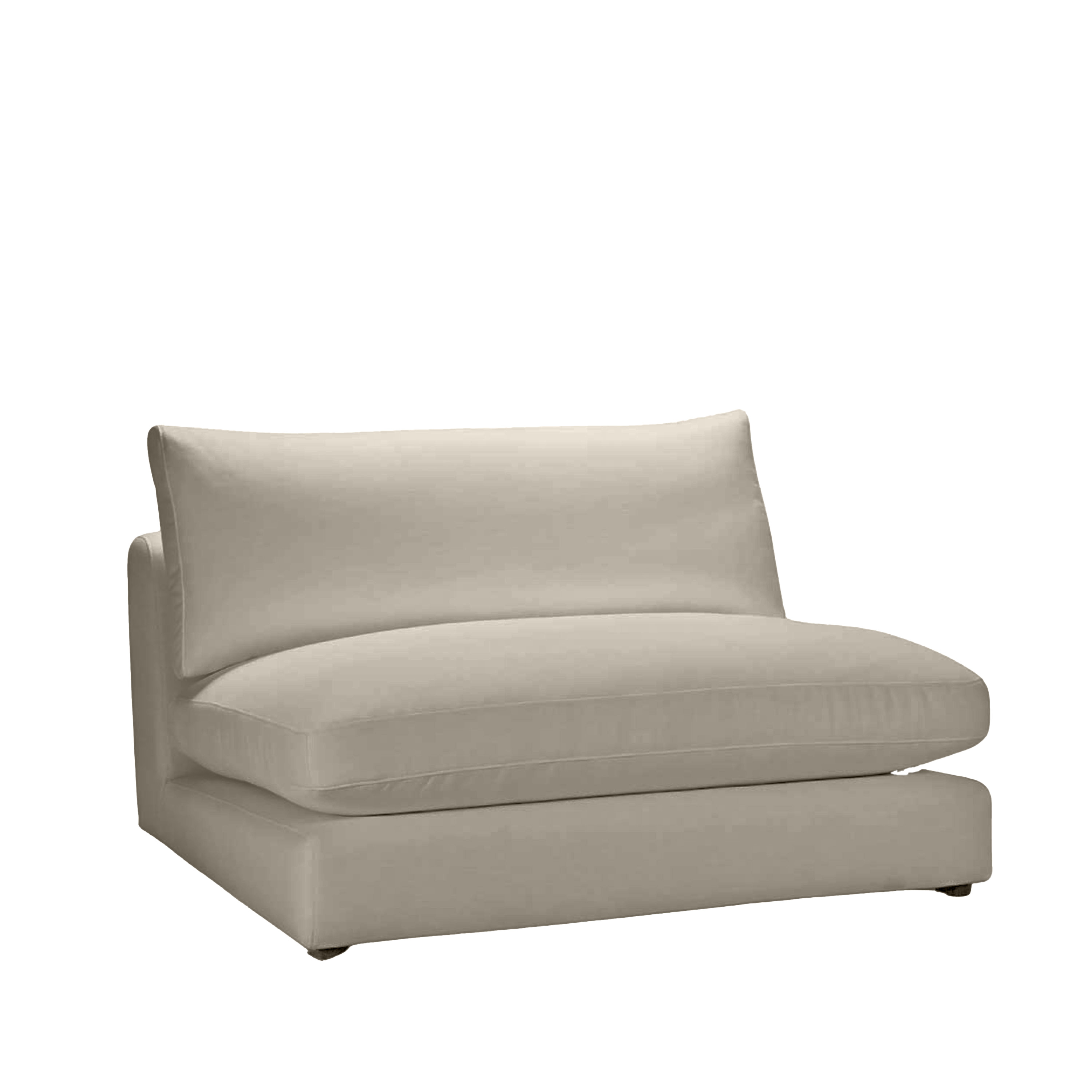 Capri 1.5-sits Soffmodul Taupe 120cm