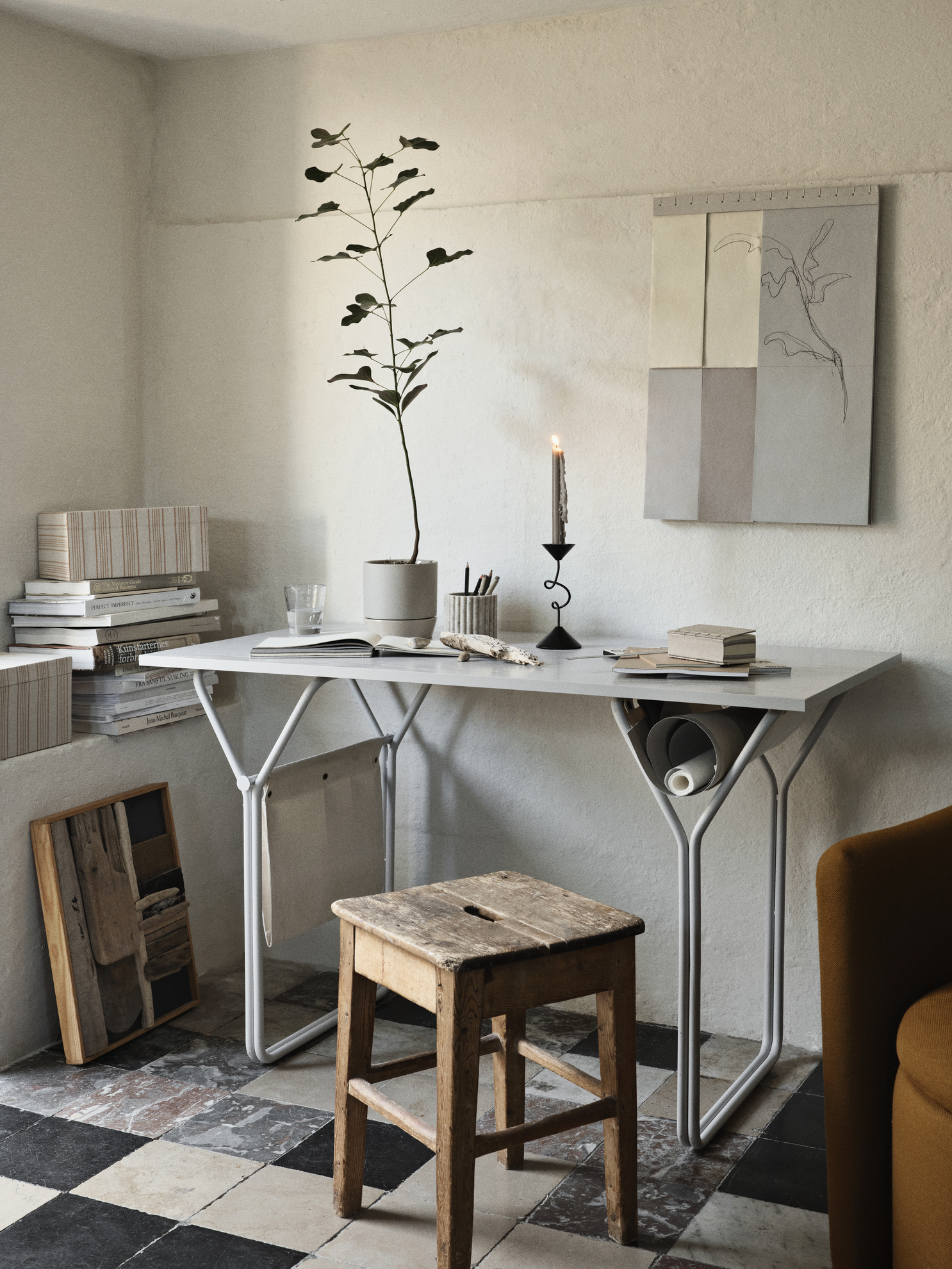 Broste Copenhagen Selma Ljusstake Black 19cm