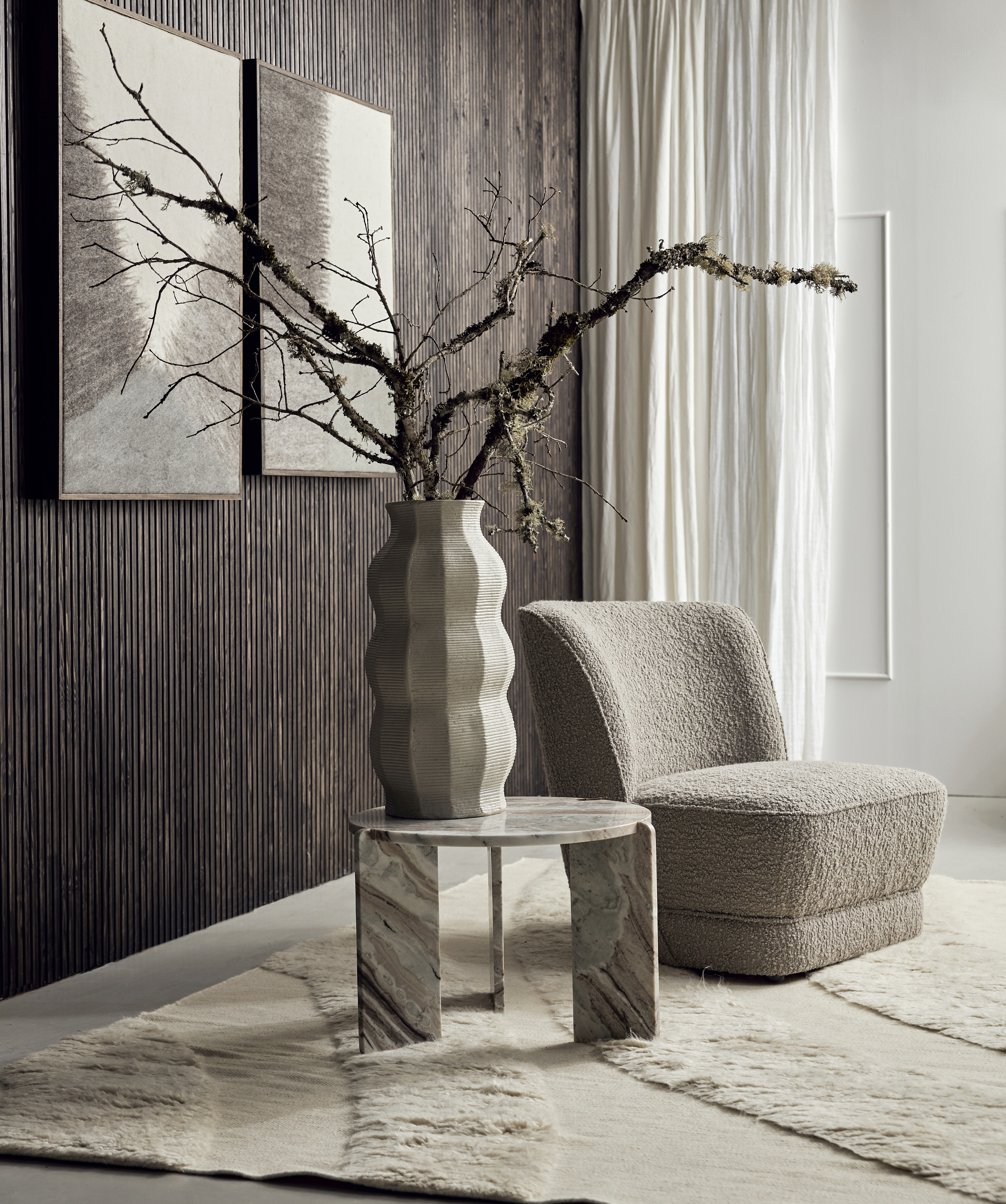 Jakobsdals Grand Vase Weiß 58 cm