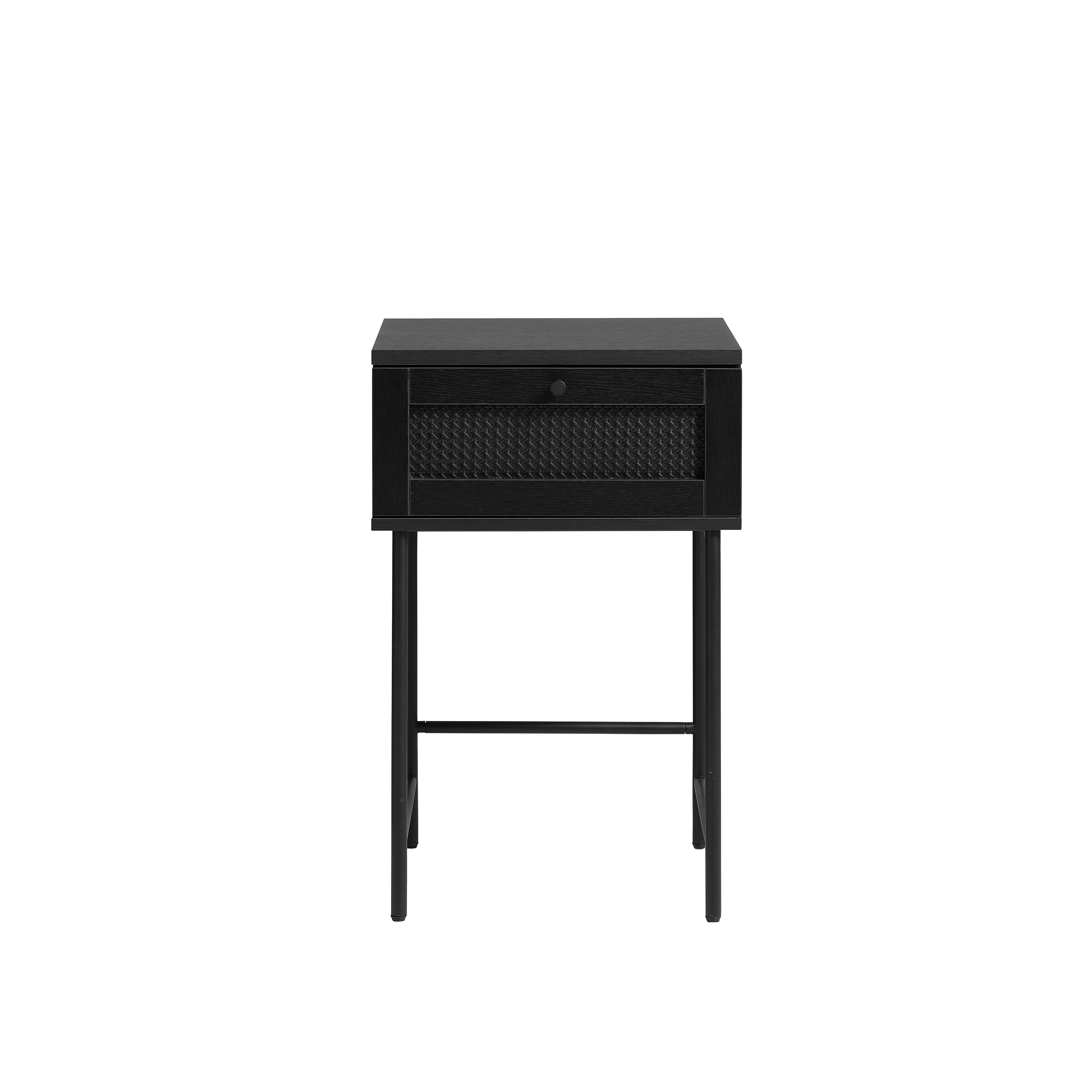 Elin Bedside Table Black 70cm