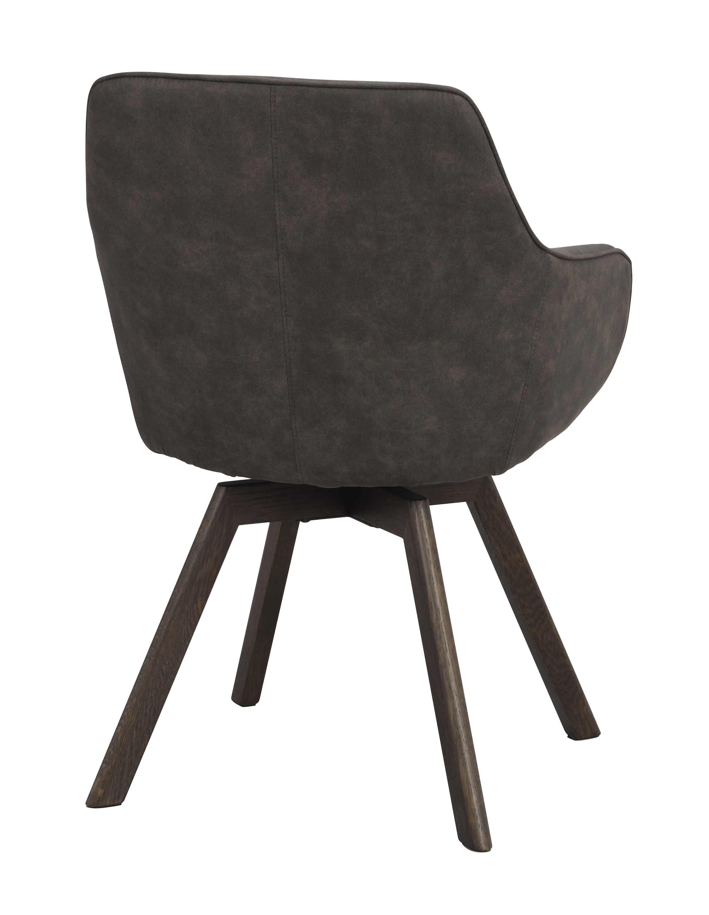 Rowico Home Alison Karmstol Mörkgrå Microfiber/Brun