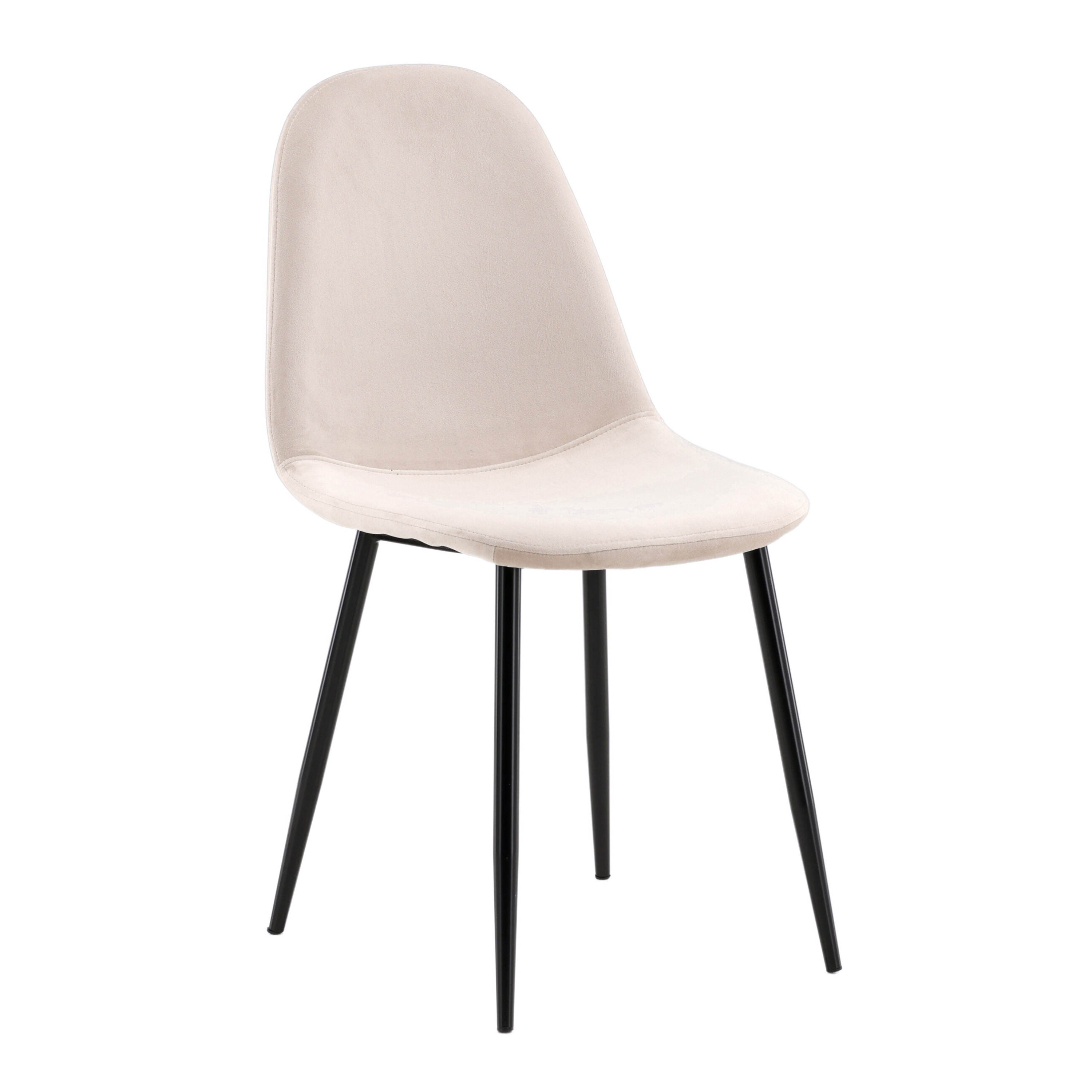 Polar Matstol Sammet Beige