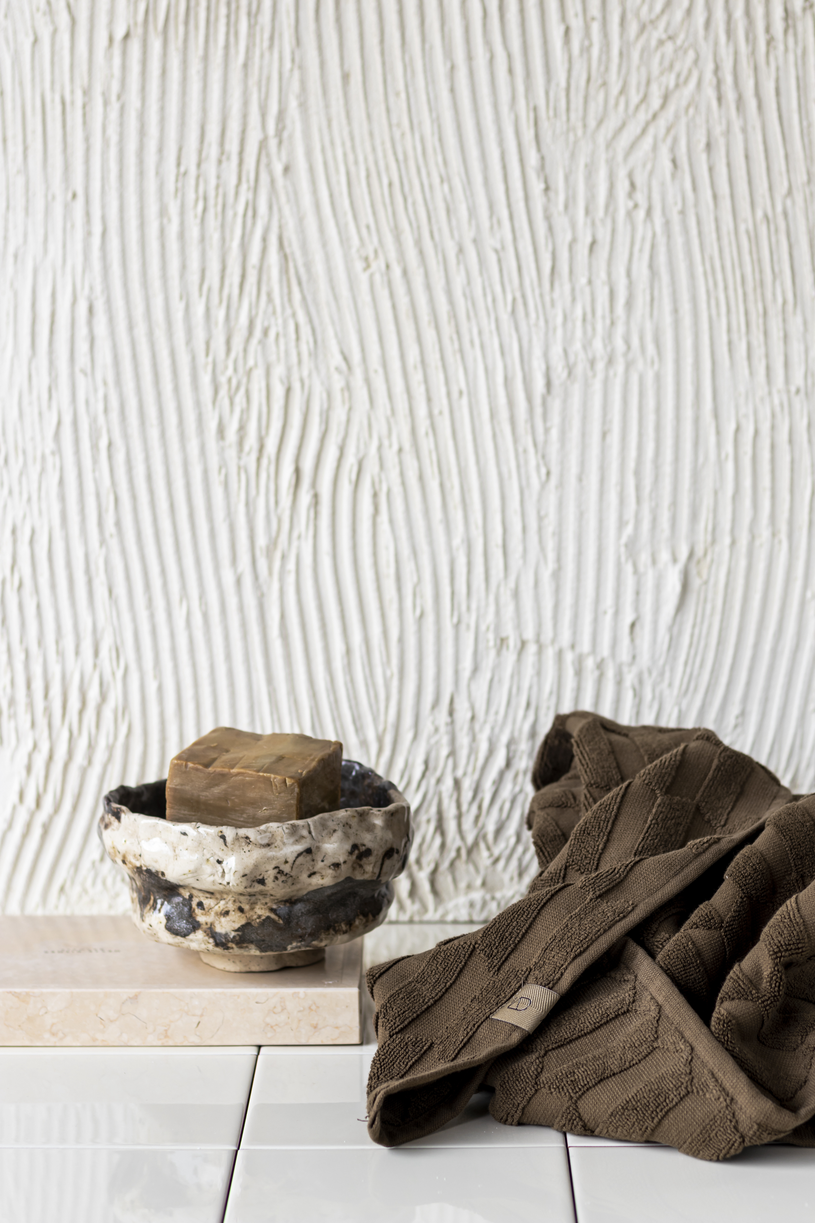 Mette Ditmer Geo Handtuch Schokolade 35x55 2er-Pack