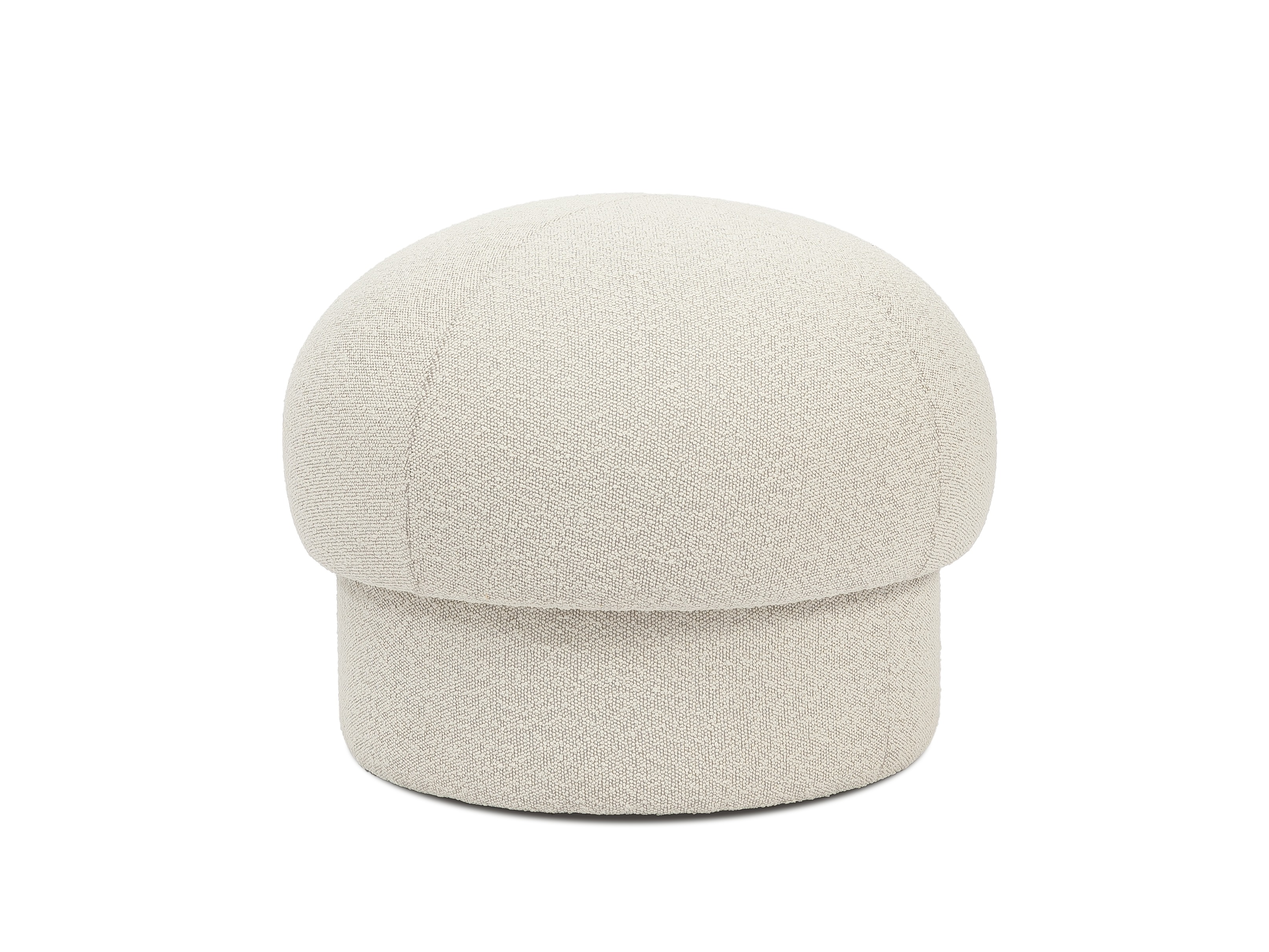 Design House Stockholm - Uno Sittpuff Cream Ø65 - Vit