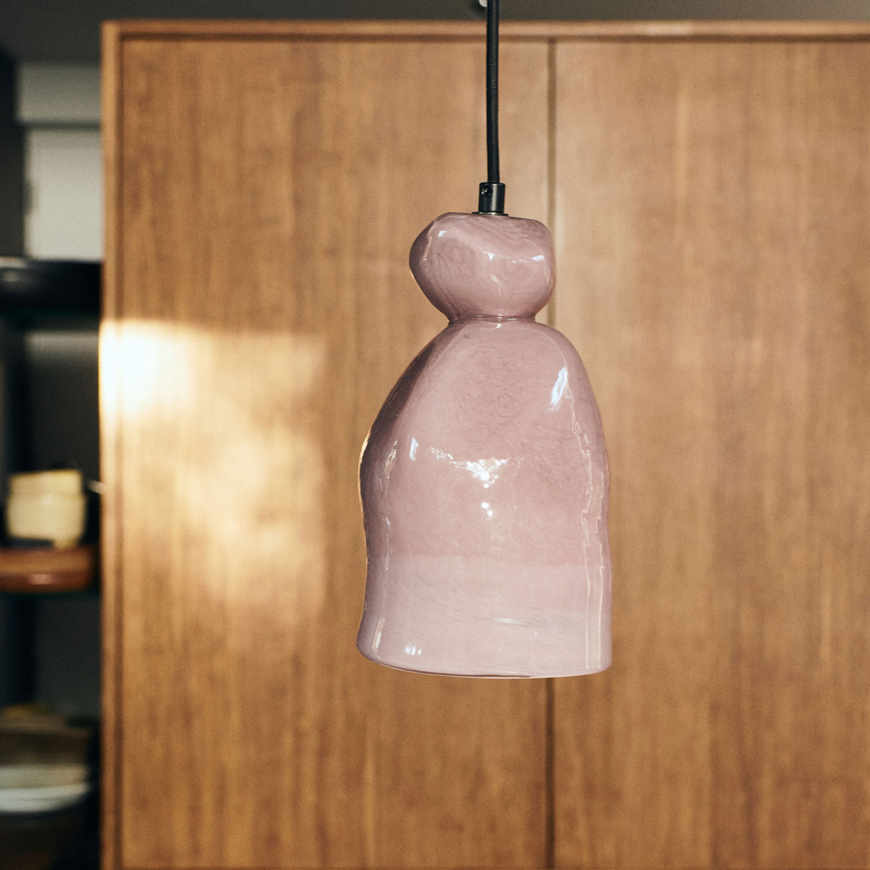 HKliving Gemstone Taklampe Amethyst 28 cm