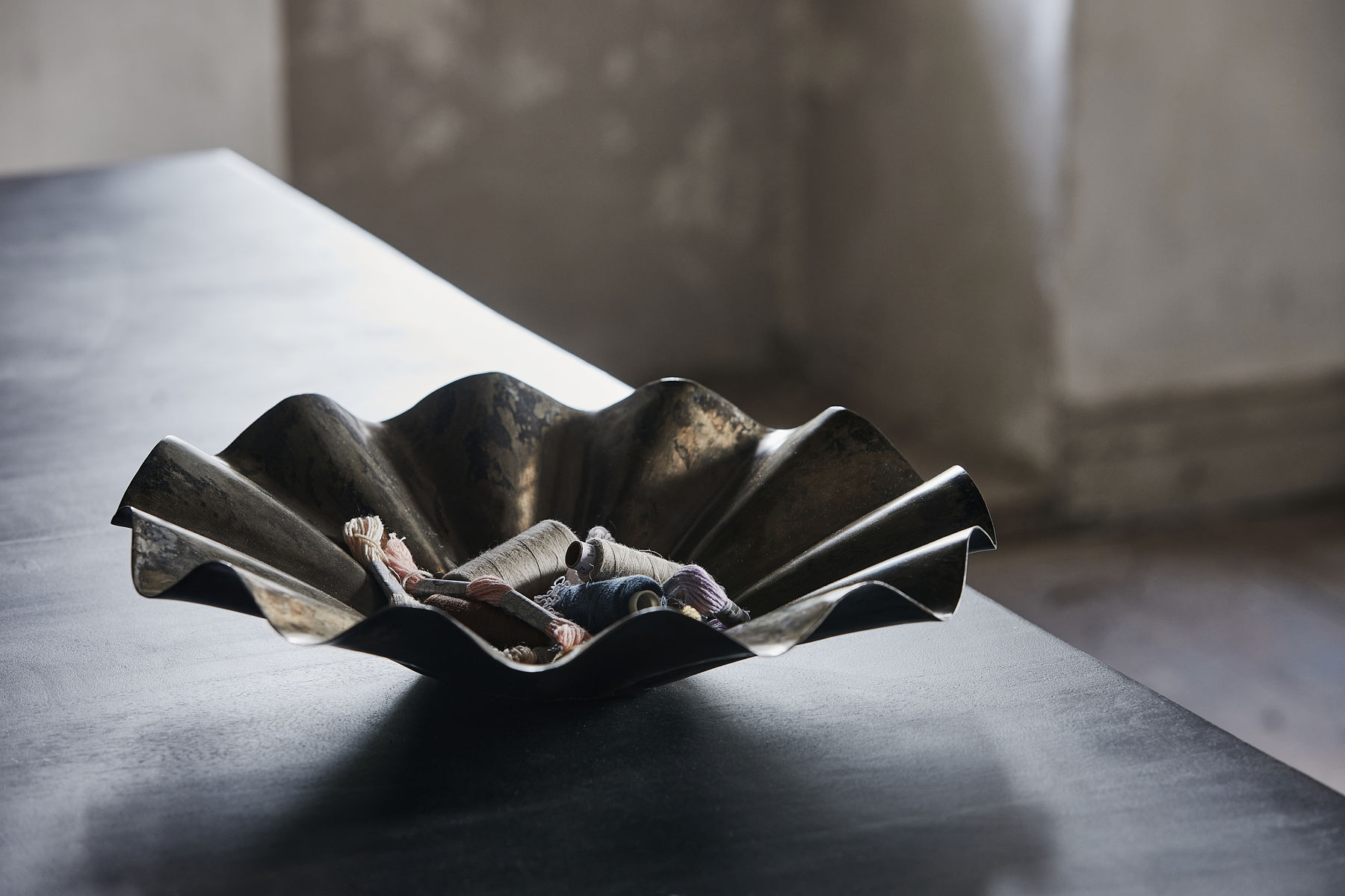 House Doctor Flood Schale Antik Braun Ø35 cm