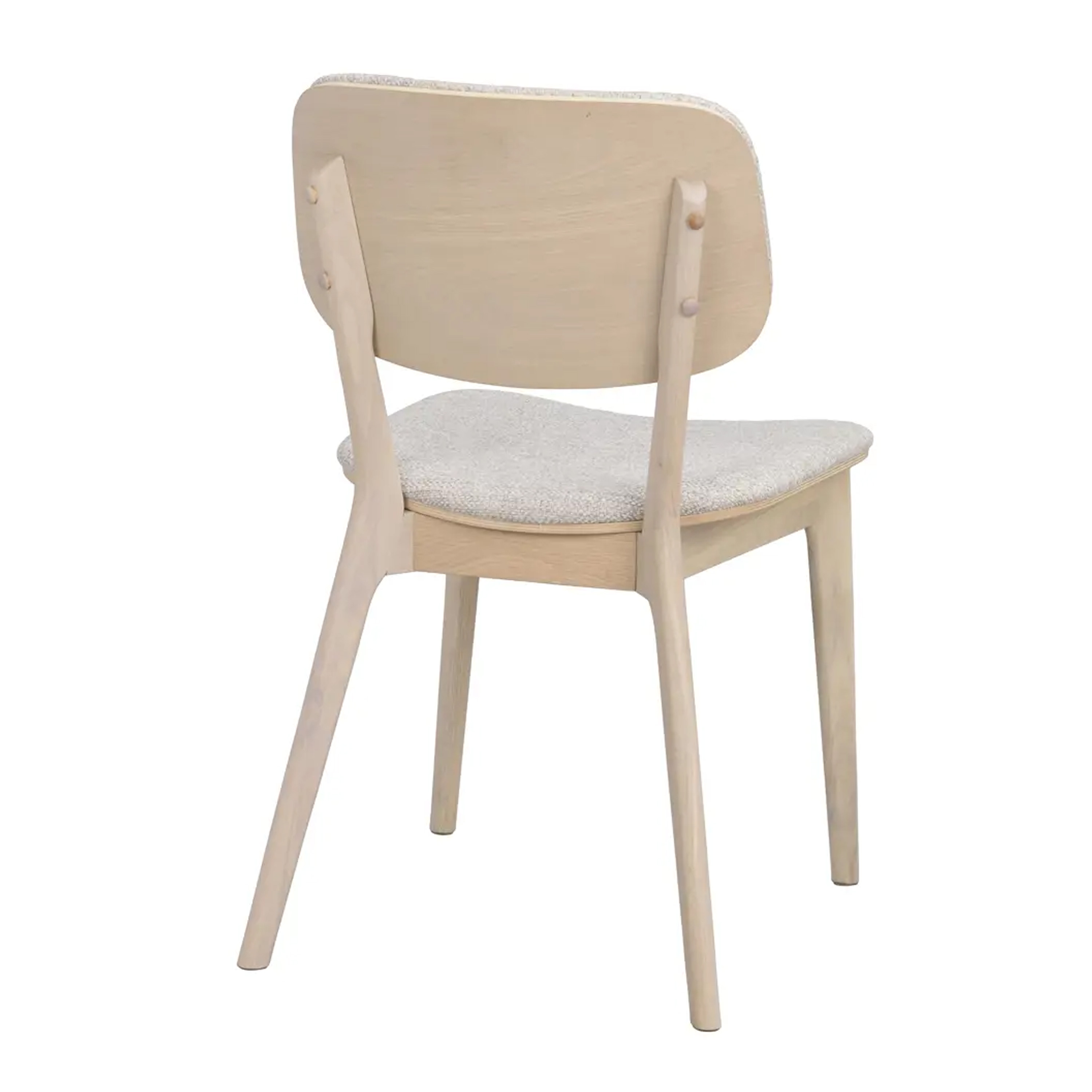 Rowico Home Barrett Matstol Vitpigmenterad Ek/Ljusbeige