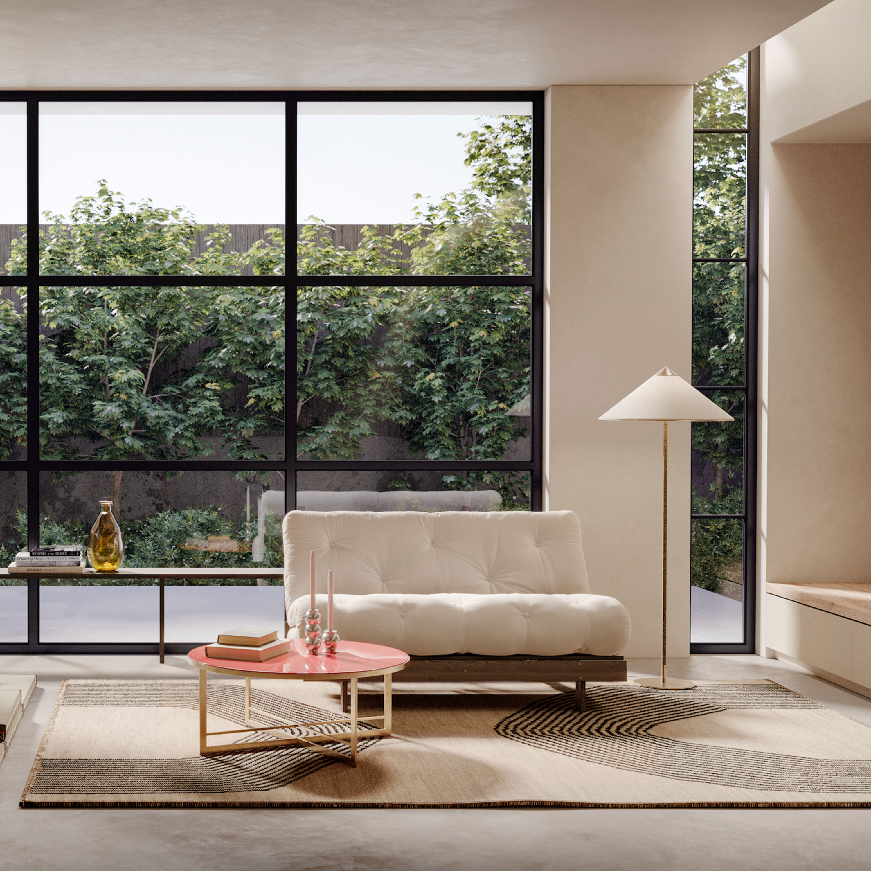 Karup Design Roots Vuodesohva Ruskea/Beige 140cm