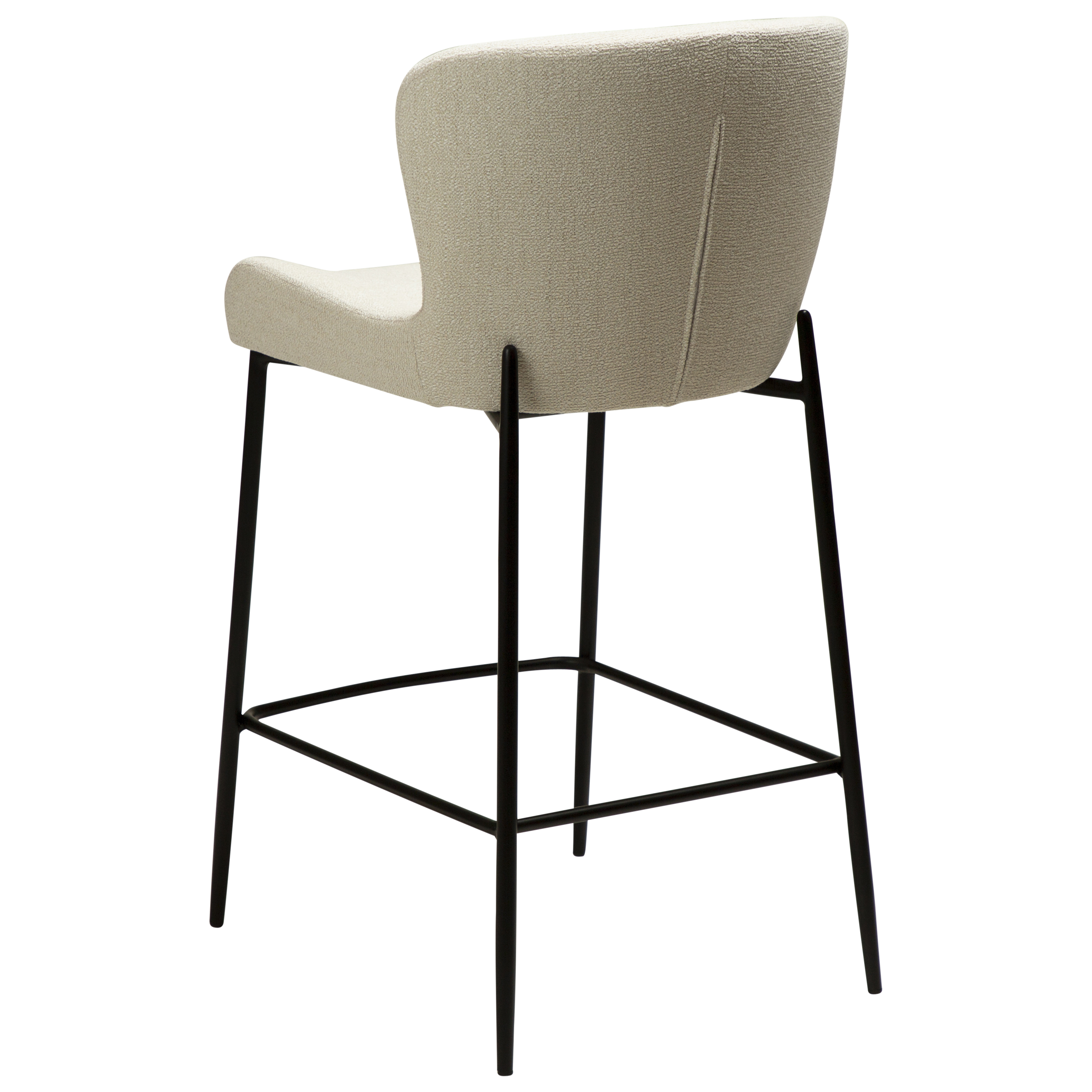 Dan Form Glam Barhocker Bouclé White/Beige 67cm