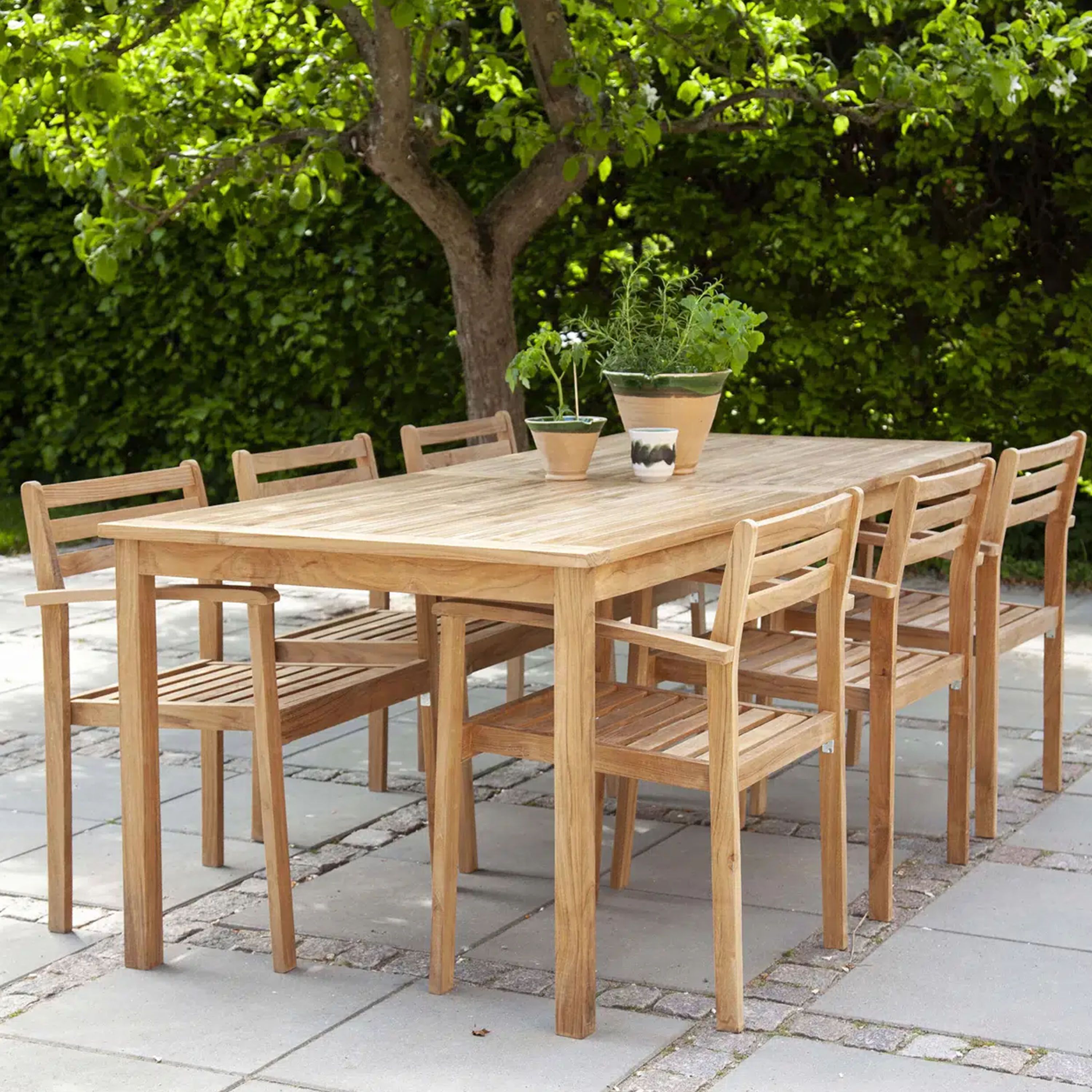 Cinas Rosenholm Spisegruppe Teak 210cm