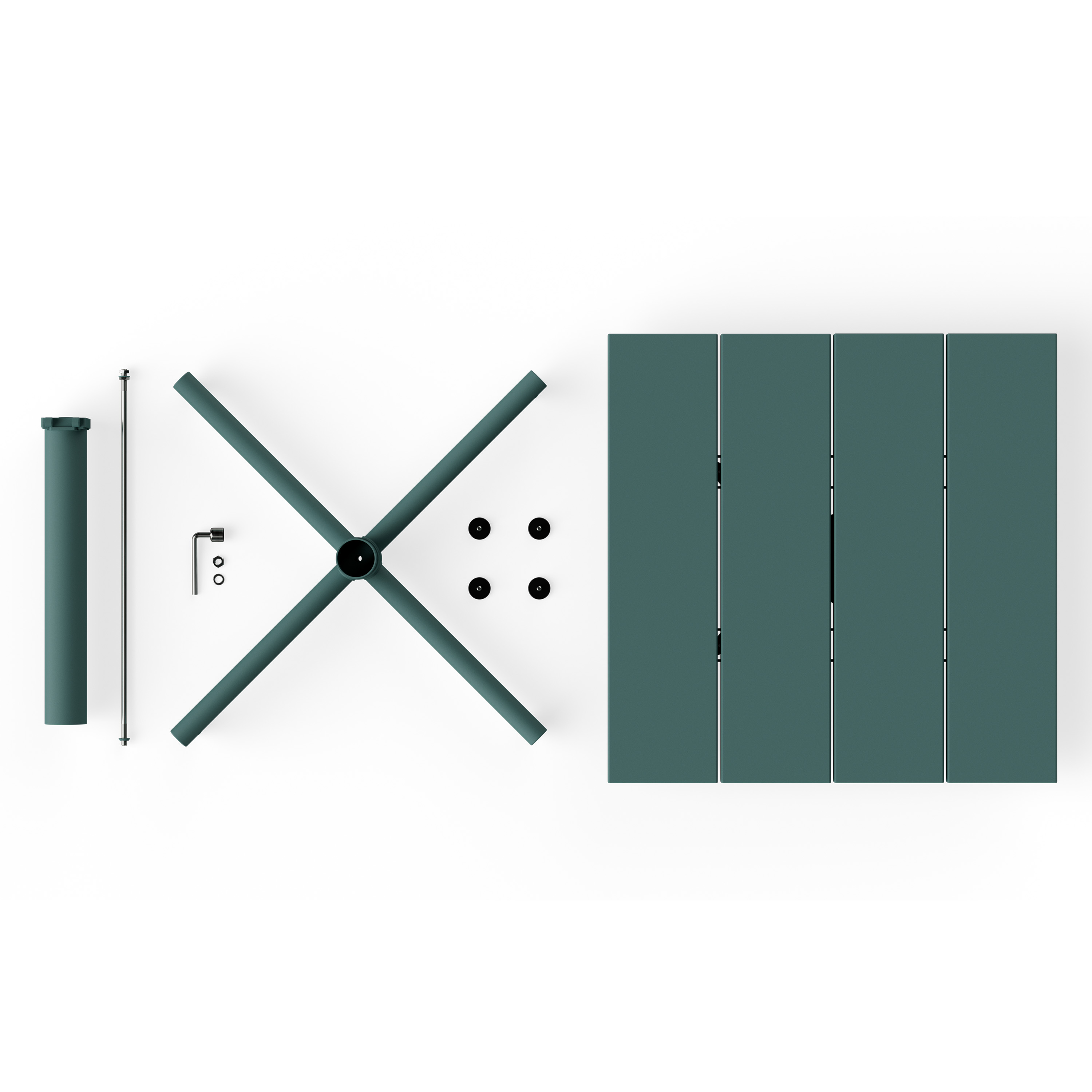 Fatboy Fred's Square Bistreau Bord Dark Sage 80x80