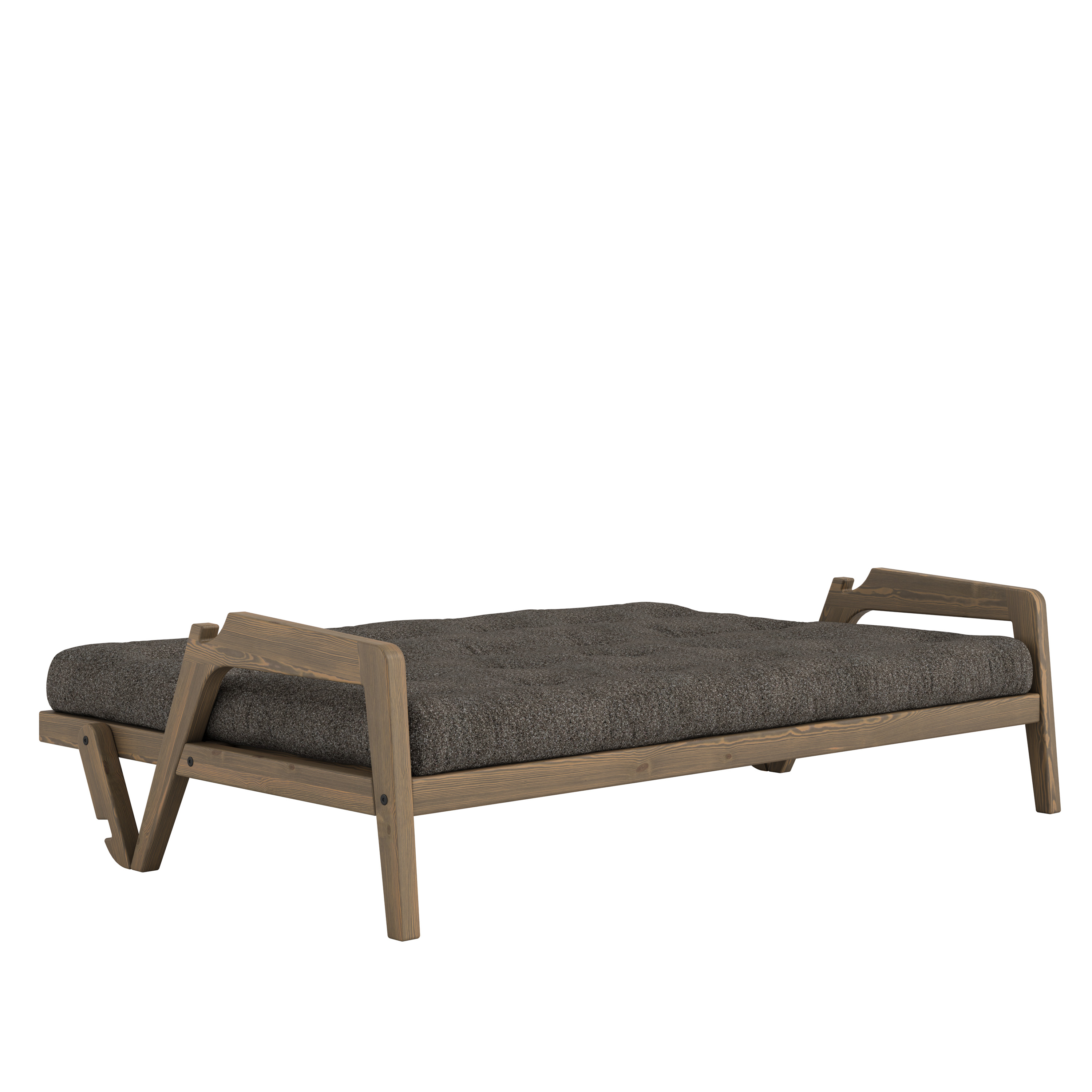 Karup Design Grab Bäddsoffa Carob Brown Lacquered/Mellow Brown 204cm
