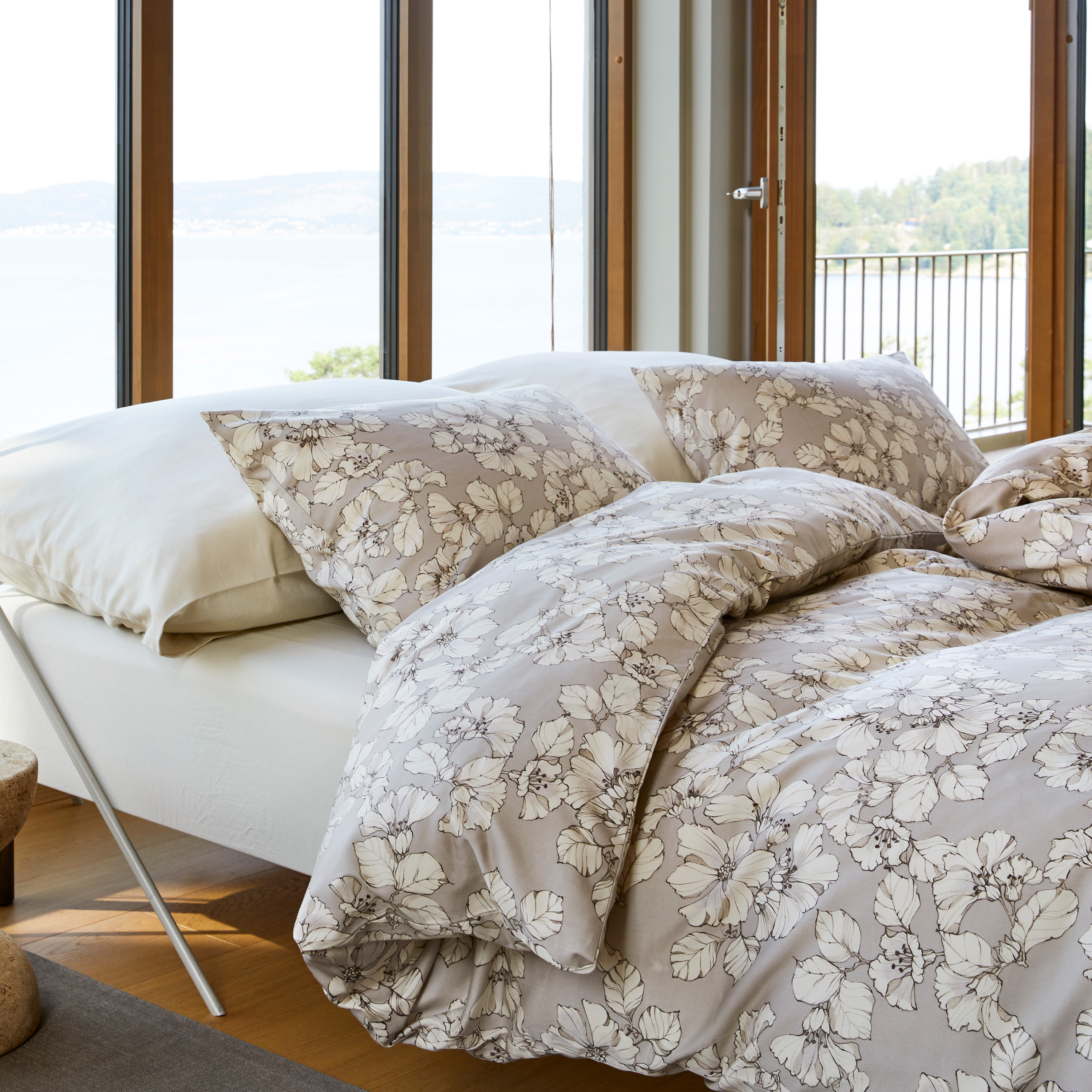 Høie Amelia Pussilakanasetti Beige 150x210/50x60