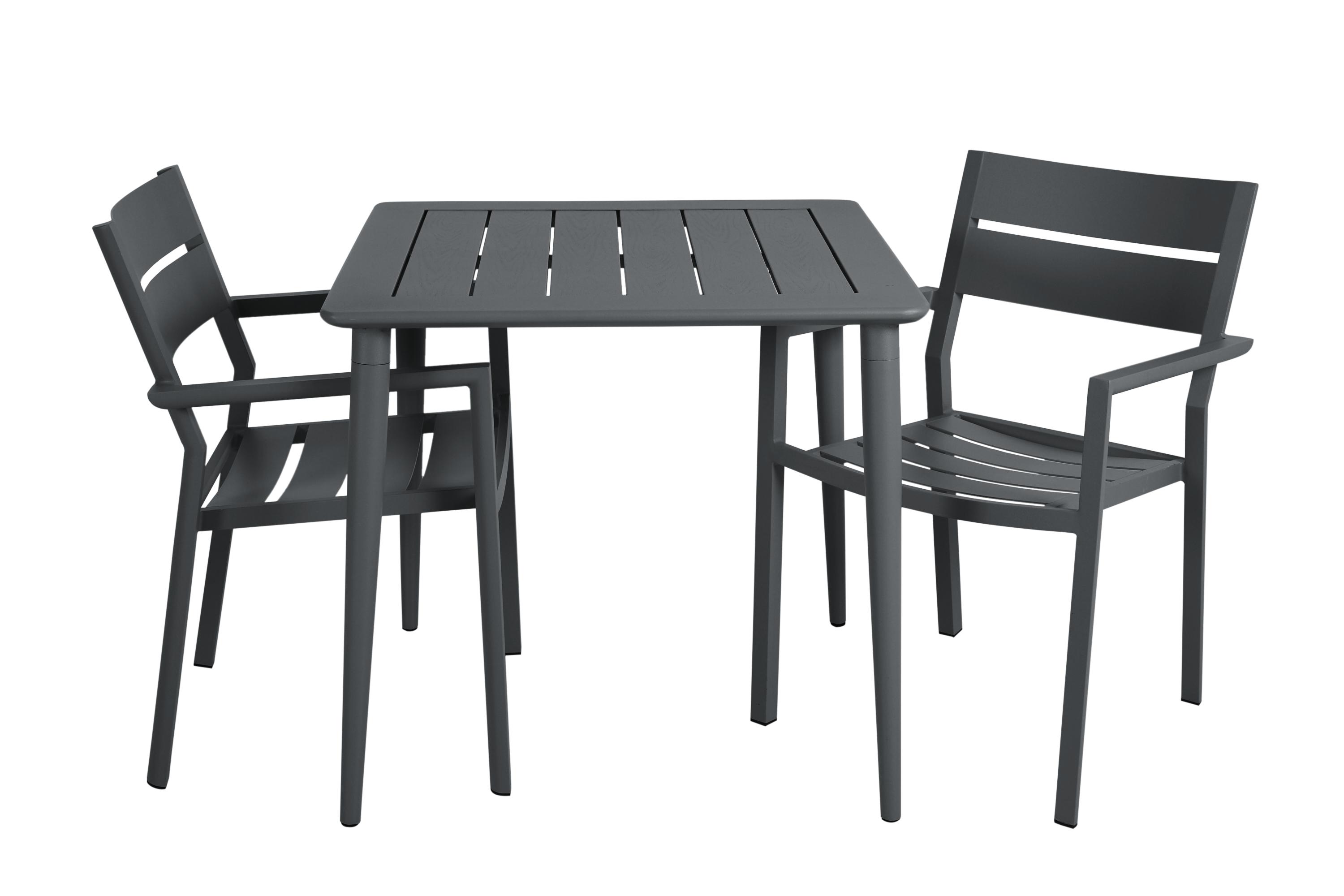 Brafab Nimes Matbord Antracit 78x78cm