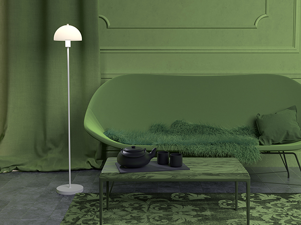 Herstal Vienda Gulvlampe Hvit/Glass