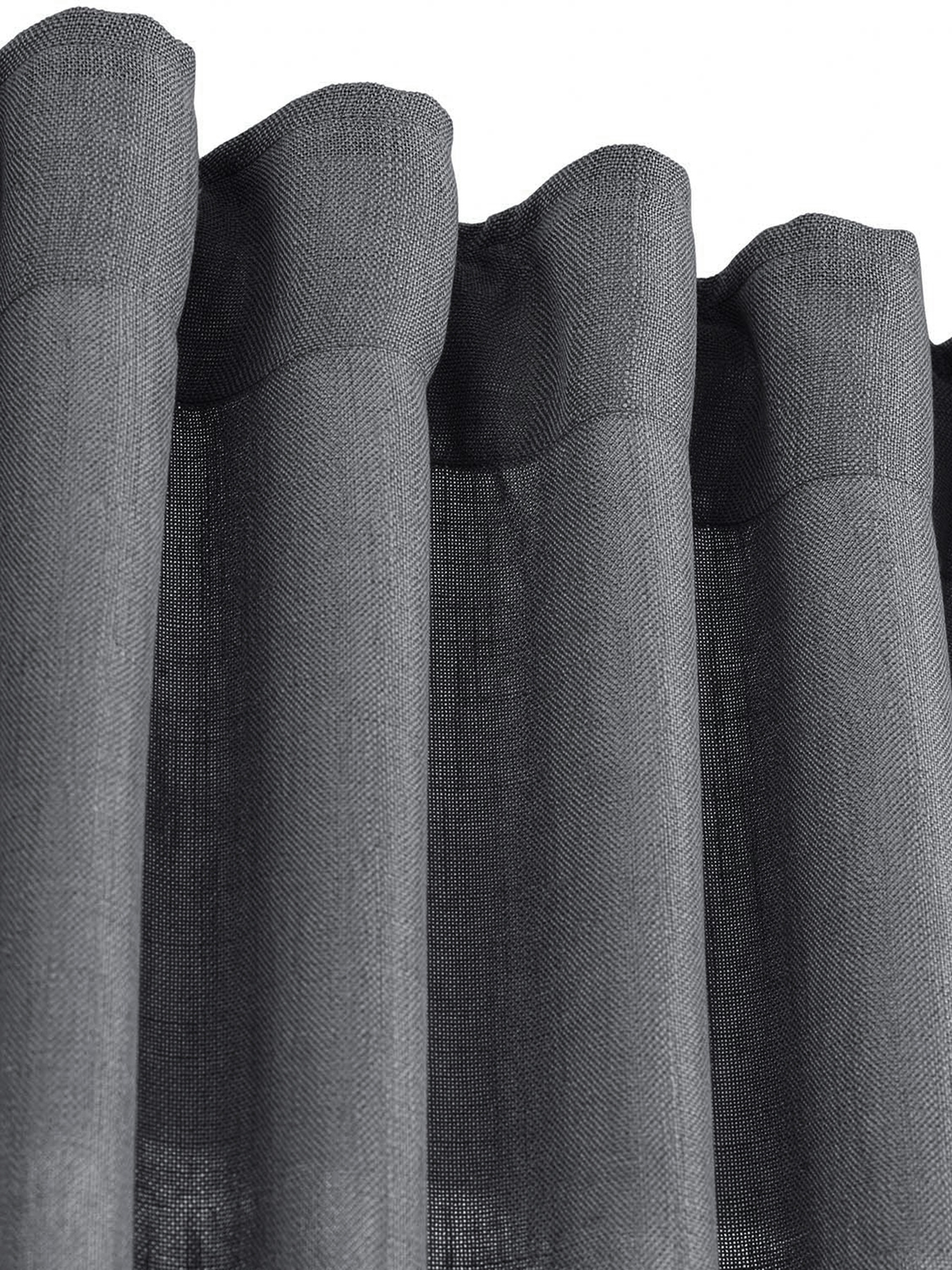 Svanefors Cecil Gardinlängd Asfalt 260cm 2-pack