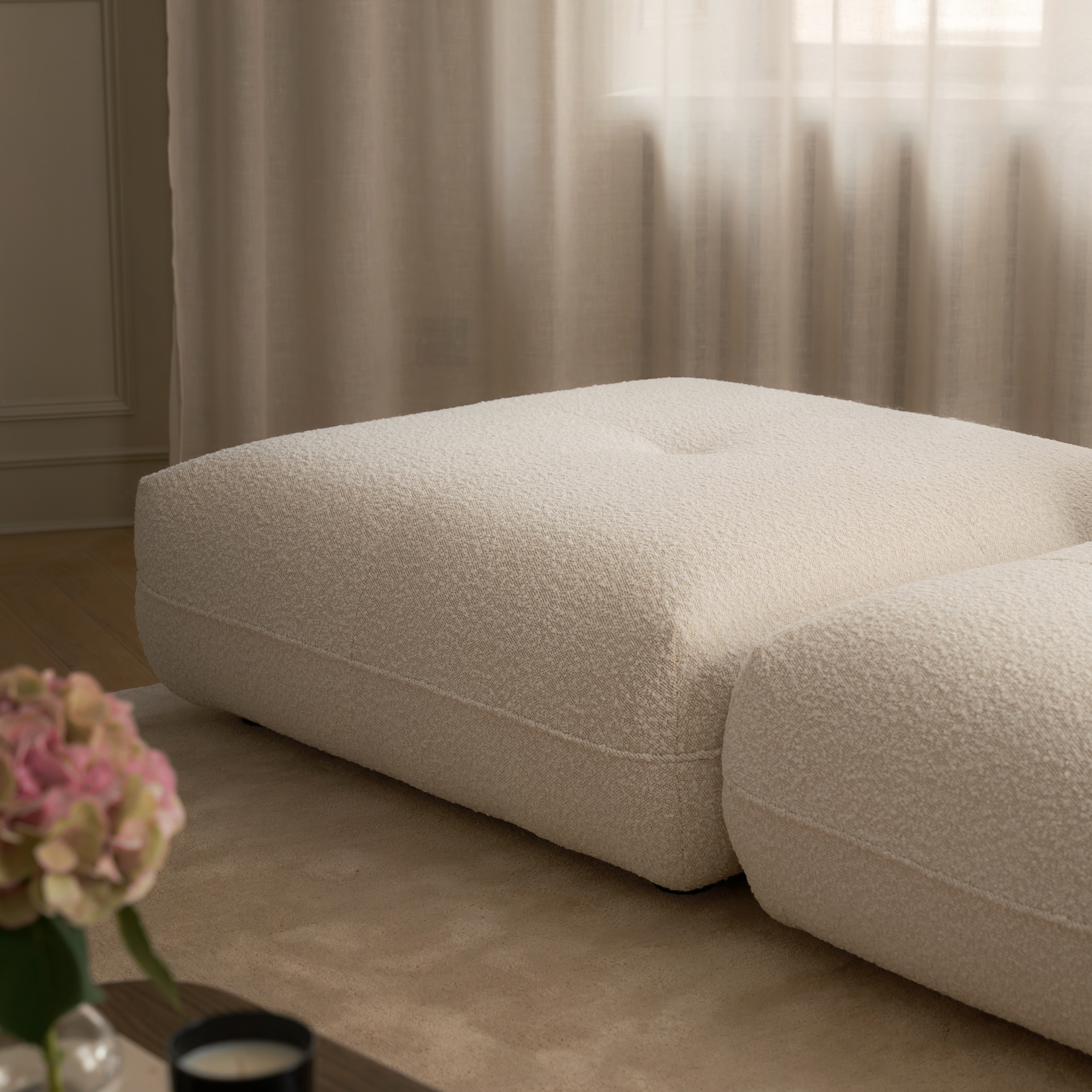 Toto Fotpall Nature Bouclé 108cm