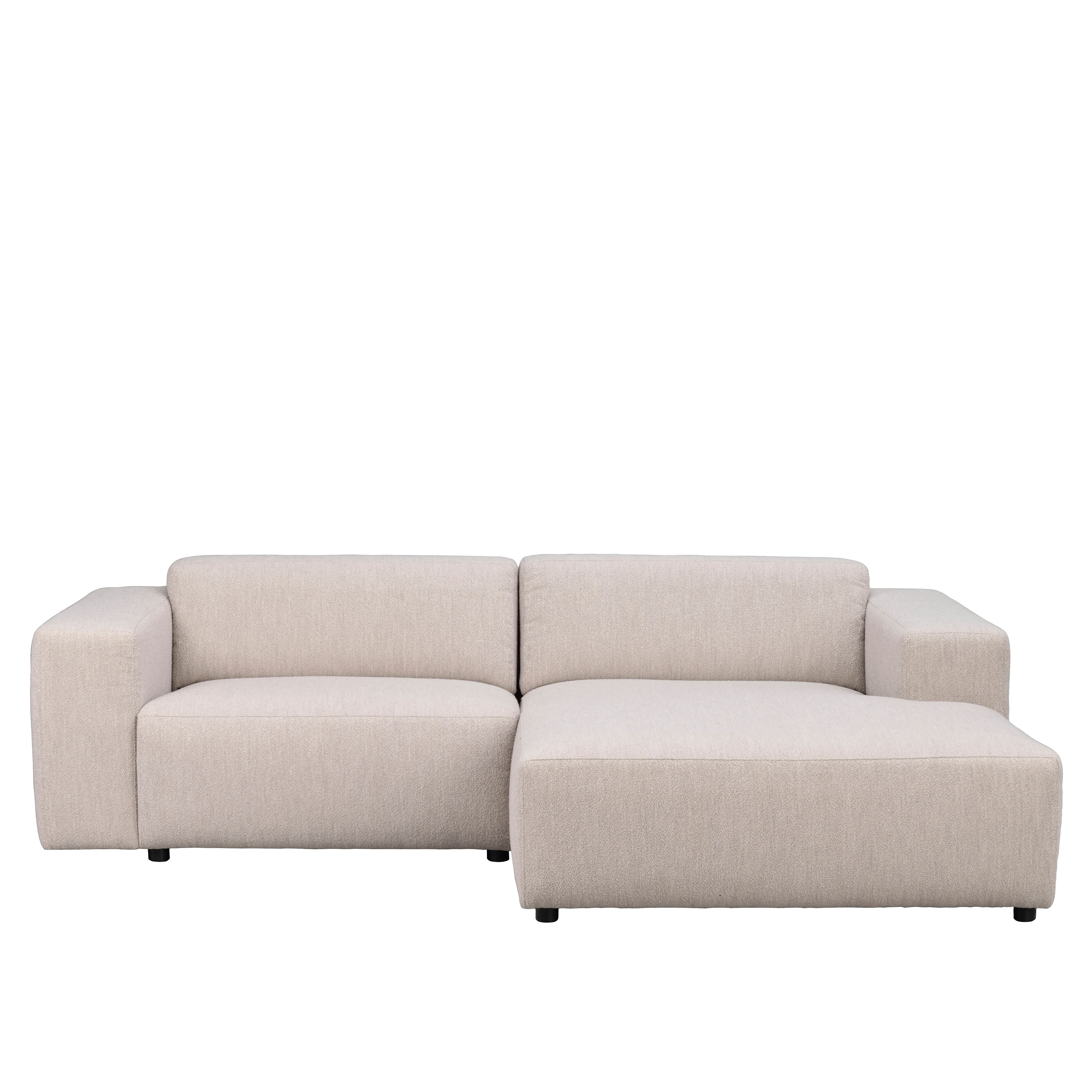 Willard 3-Sitzer Sofa mit Recamiere rechts in Hellbeige