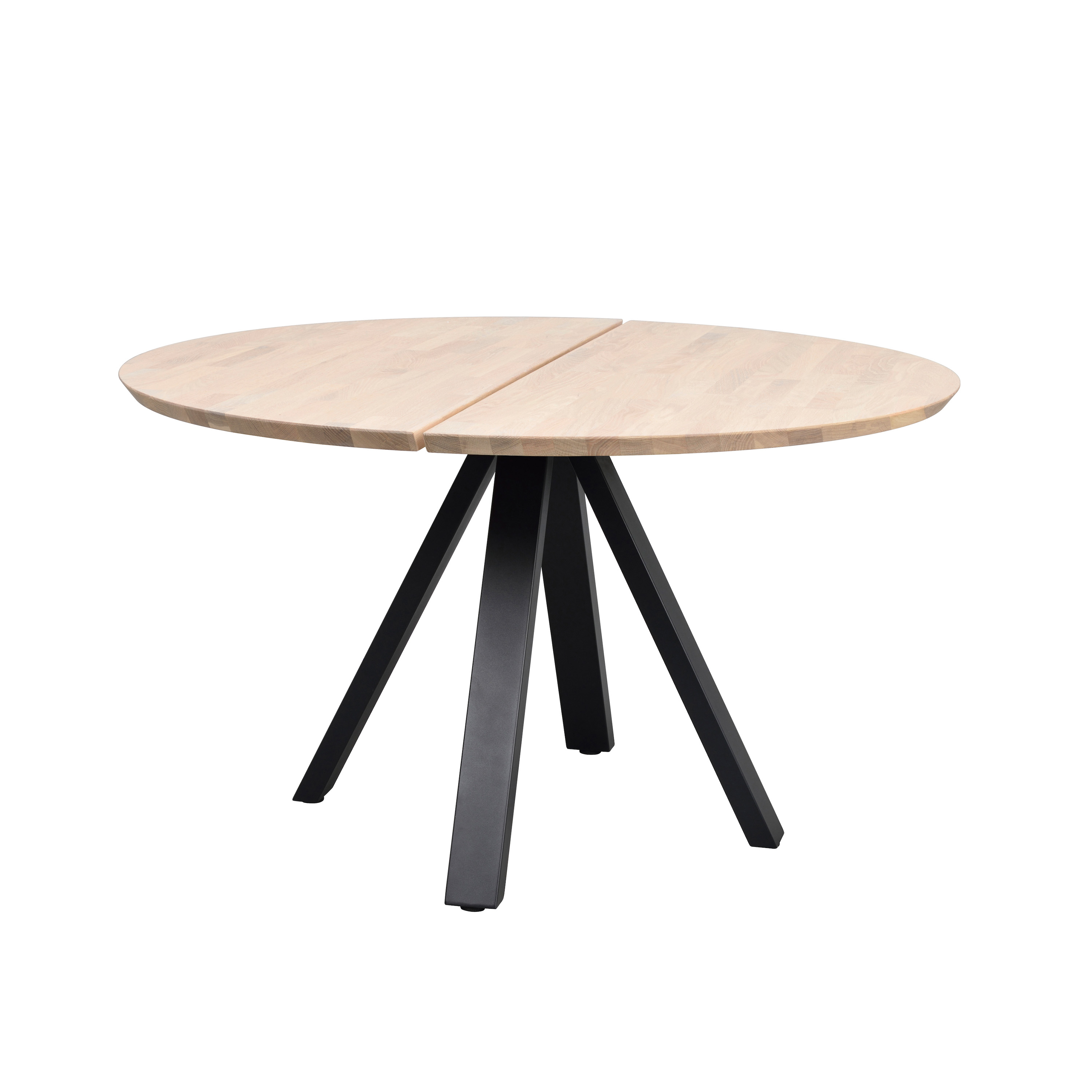 Rowico Home Carradale Matbord Vitpigmenterad/Svart Ø130