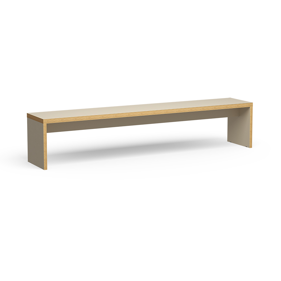 HKliving - Bänk Cream 220cm - Beige