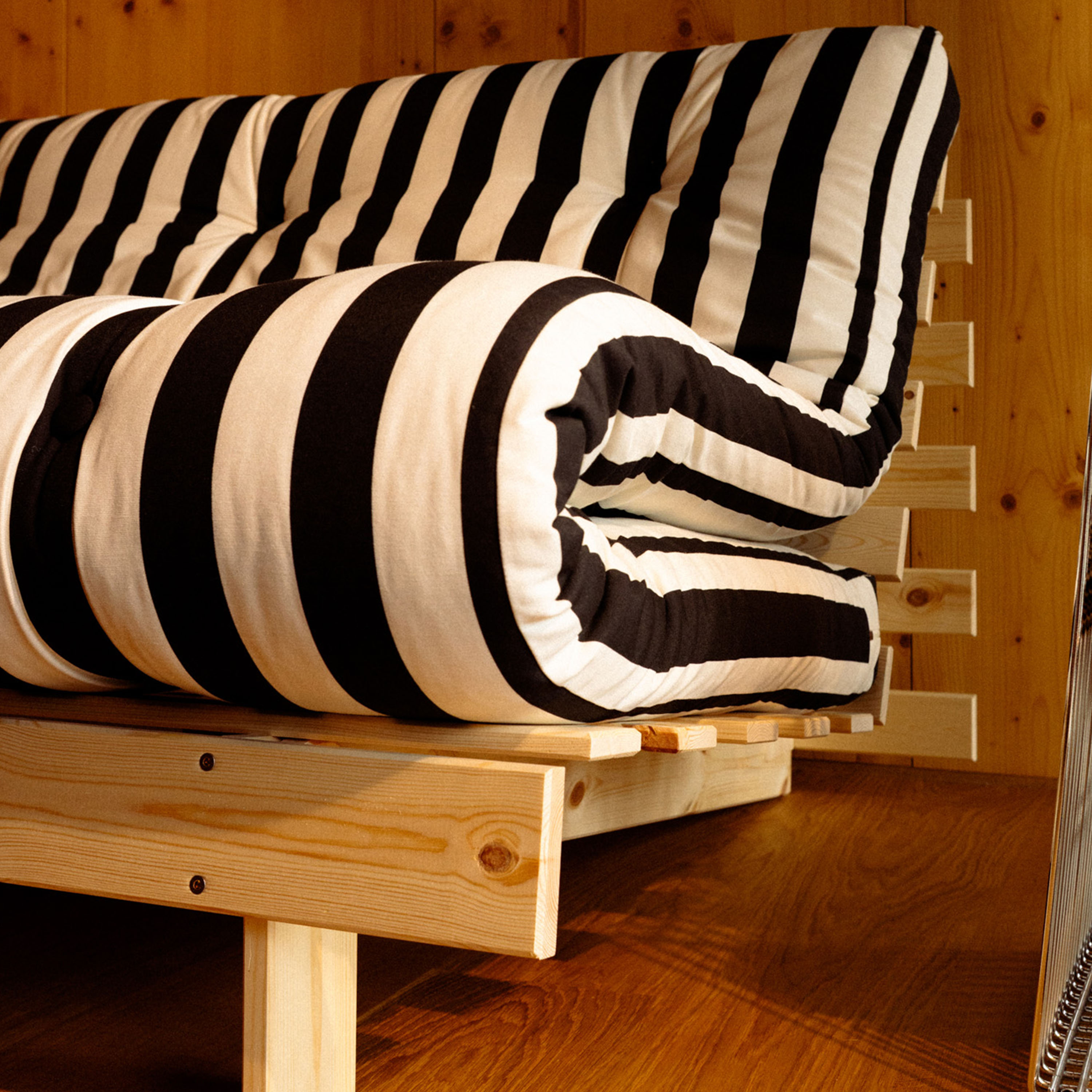 Karup Design Roots Bäddsoffa Natur/Black White 160cm