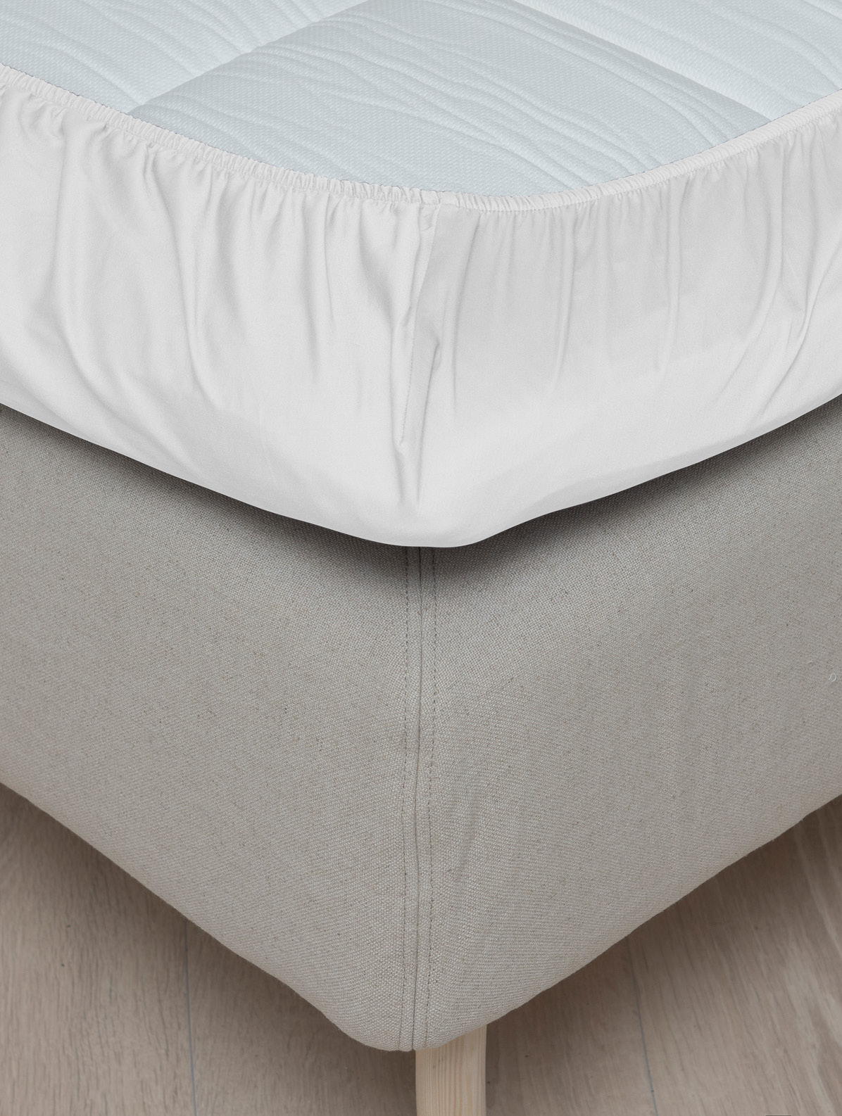 Høie Formsytt Underlakan Satin Vit 90x200