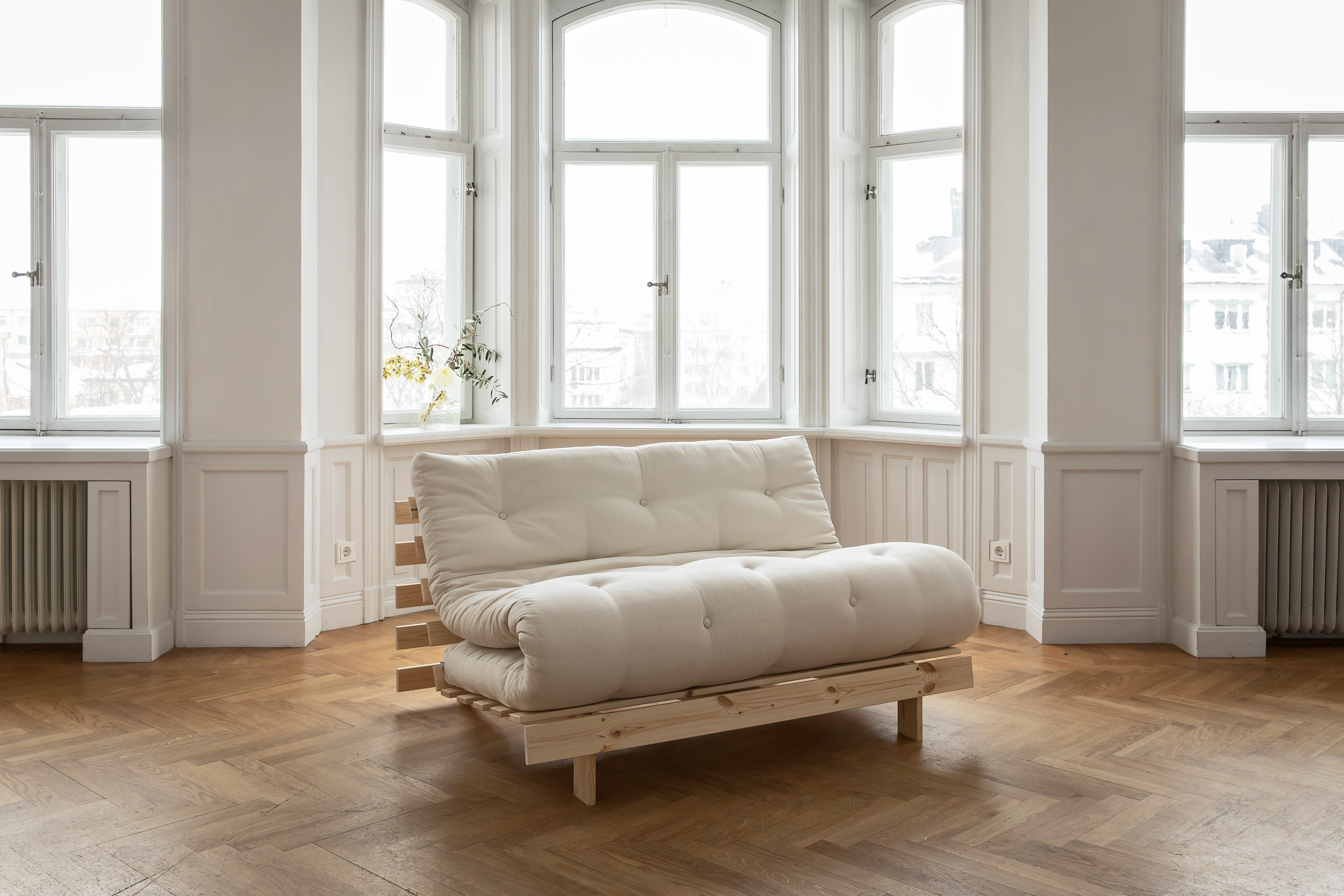 Karup Design Roots Bäddsoffa Natur/Natural 160cm