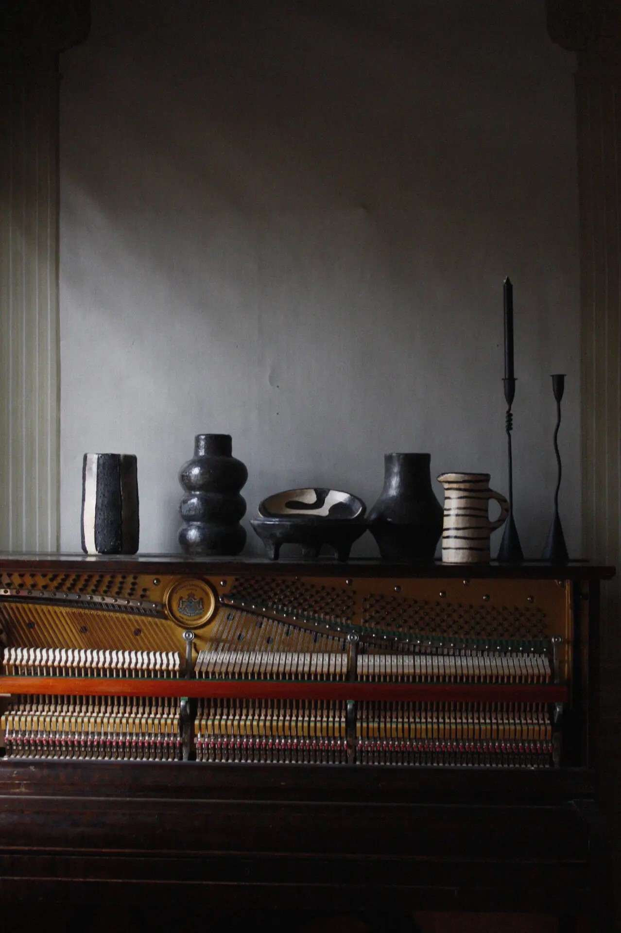 Olsson &amp; Jensen Askil Kynttilänjalka Musta 43cm