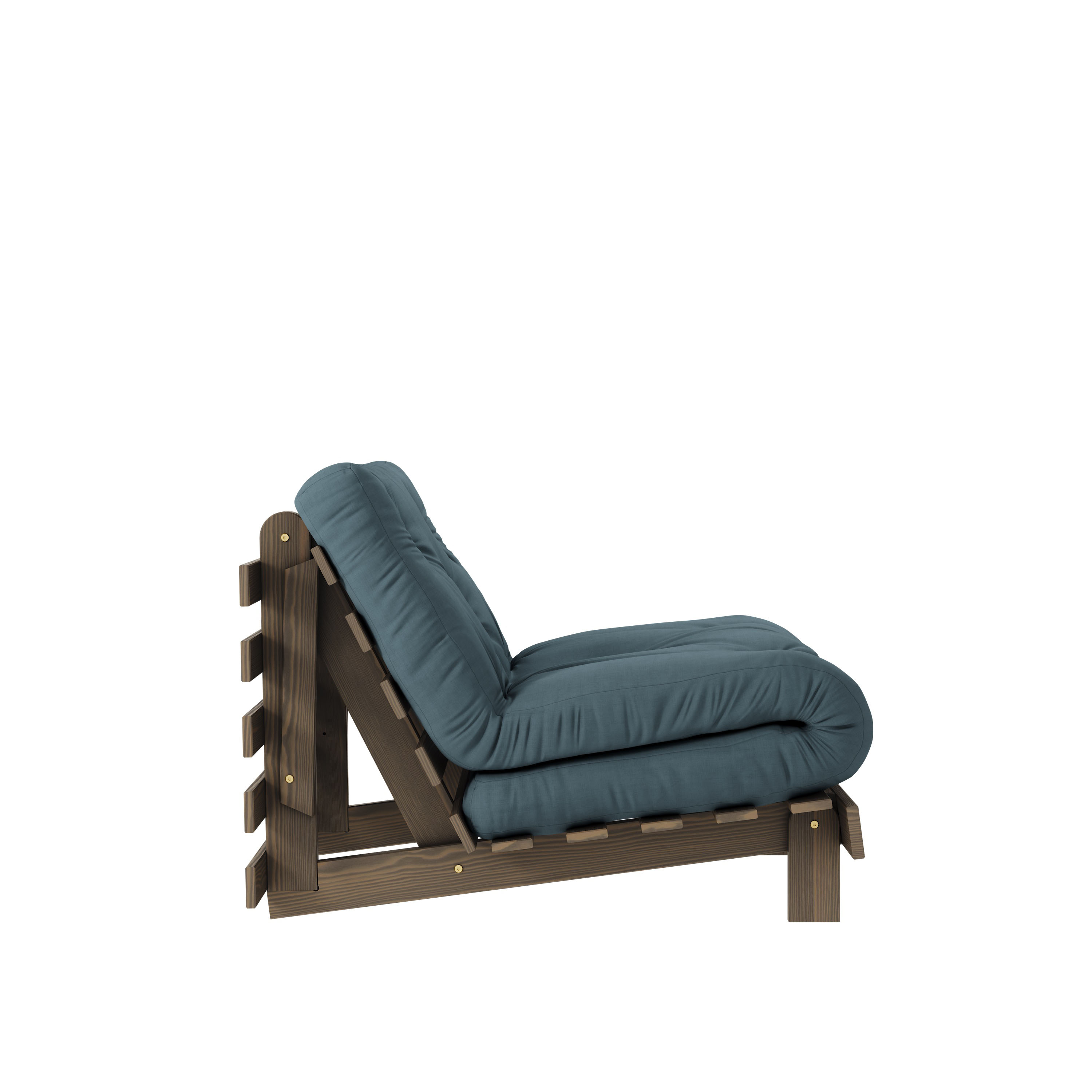 Karup Design Roots Nojatuoli Ruskea/Petrol Blue 90cm