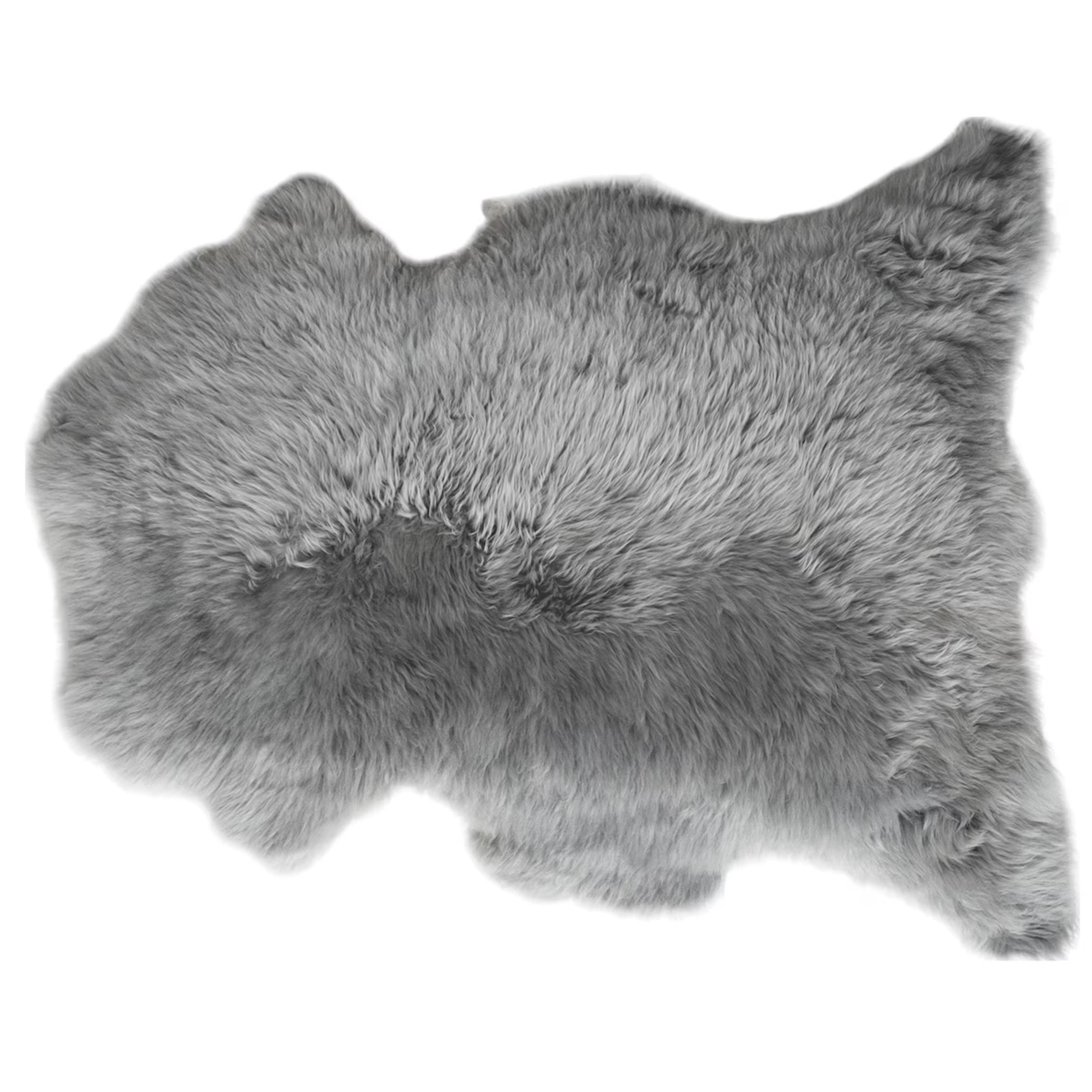 Livia Långhårigt Fårskinn Grå 105x70