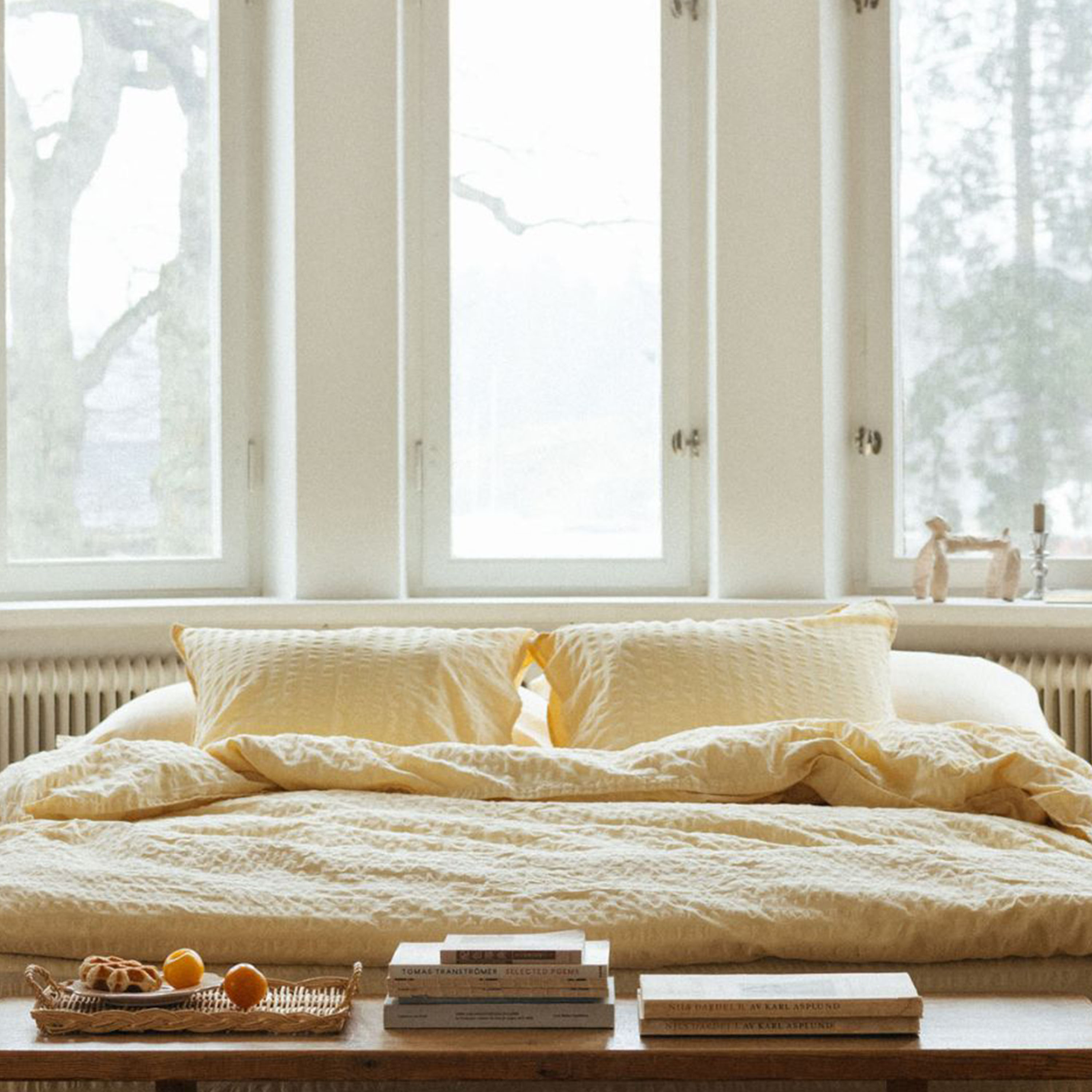 Midnatt Brie Dynetrekk Gul 150x210
