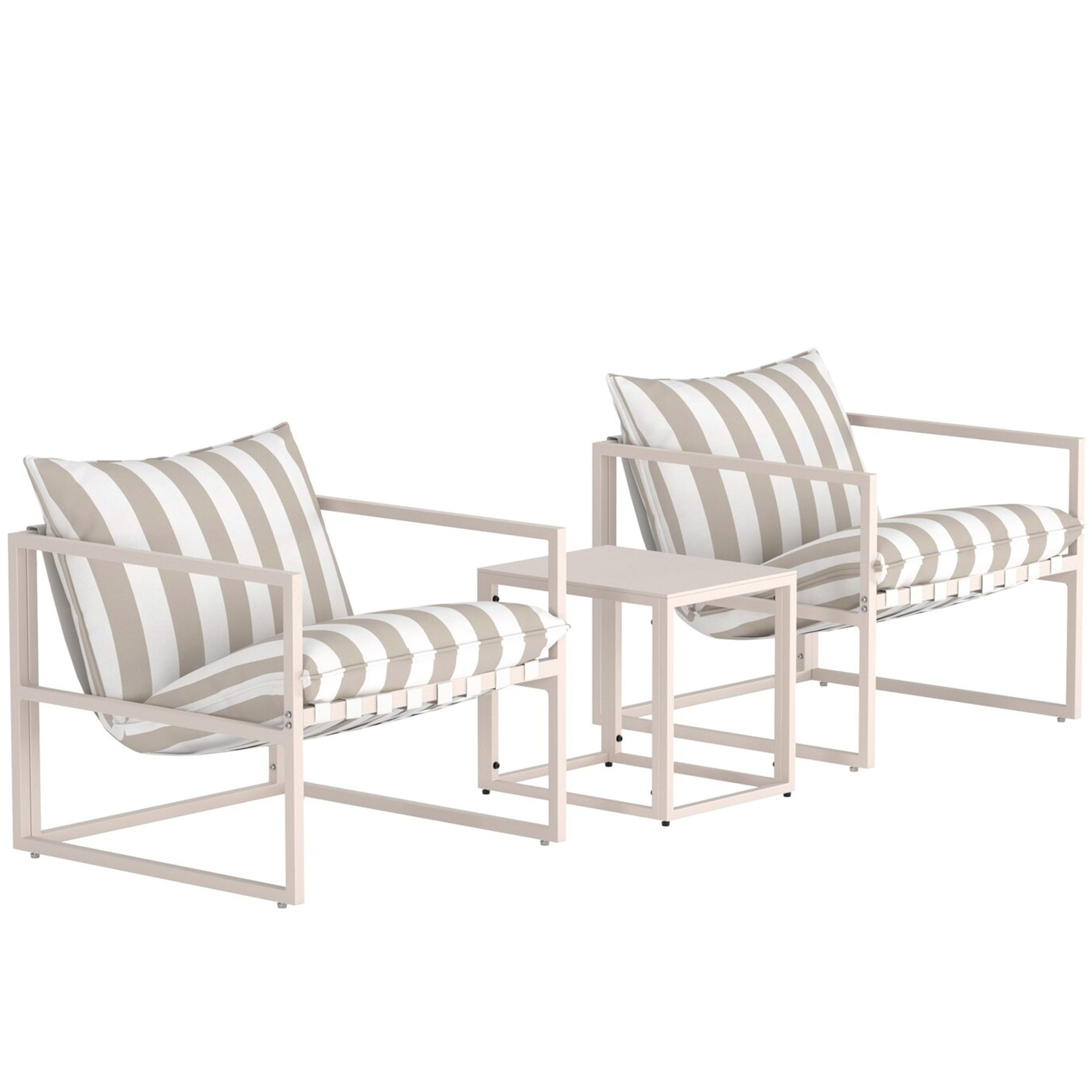 Venture Home Messina Loungeset White/Beige