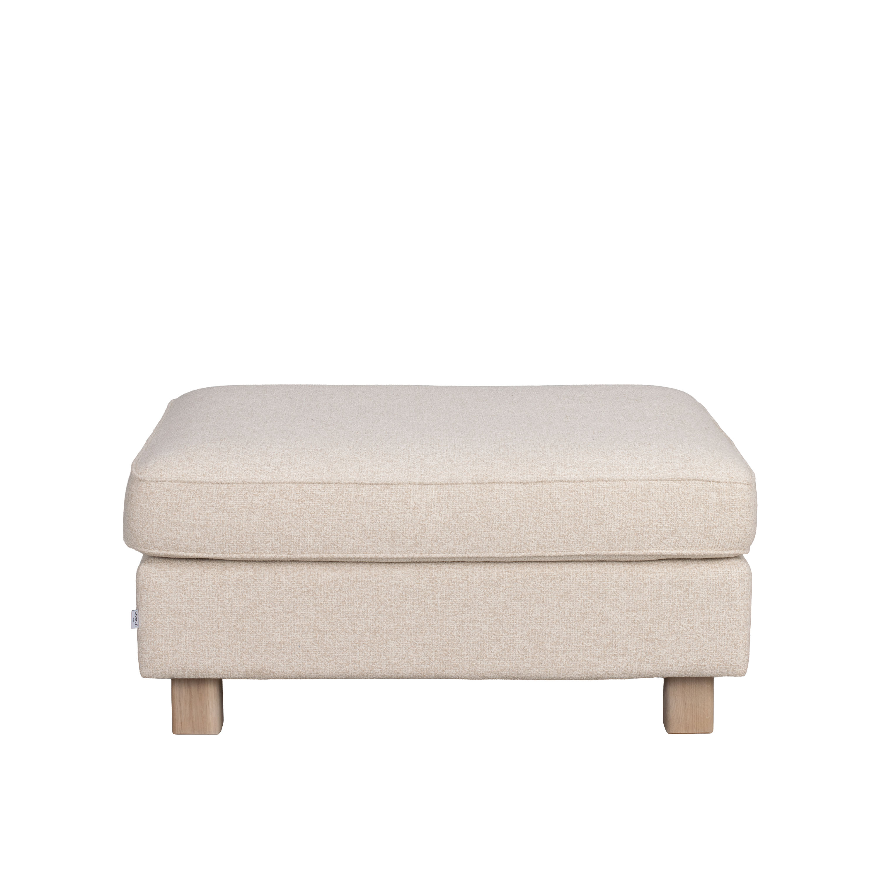 Hartsville Fotpall Ljusbeige/Vitpigmenterad Ek