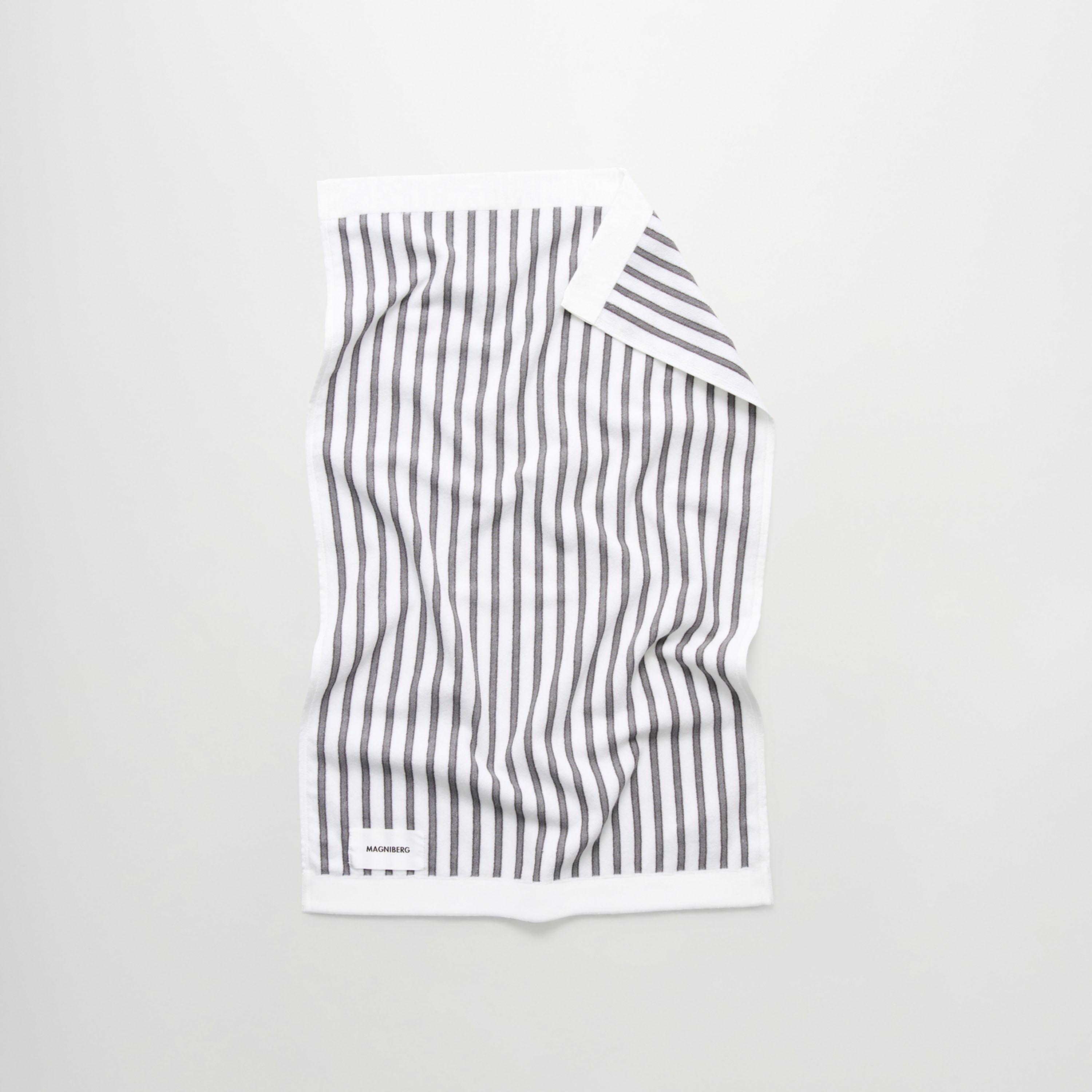 Wall Street Håndkle Stripe Grey 50x80