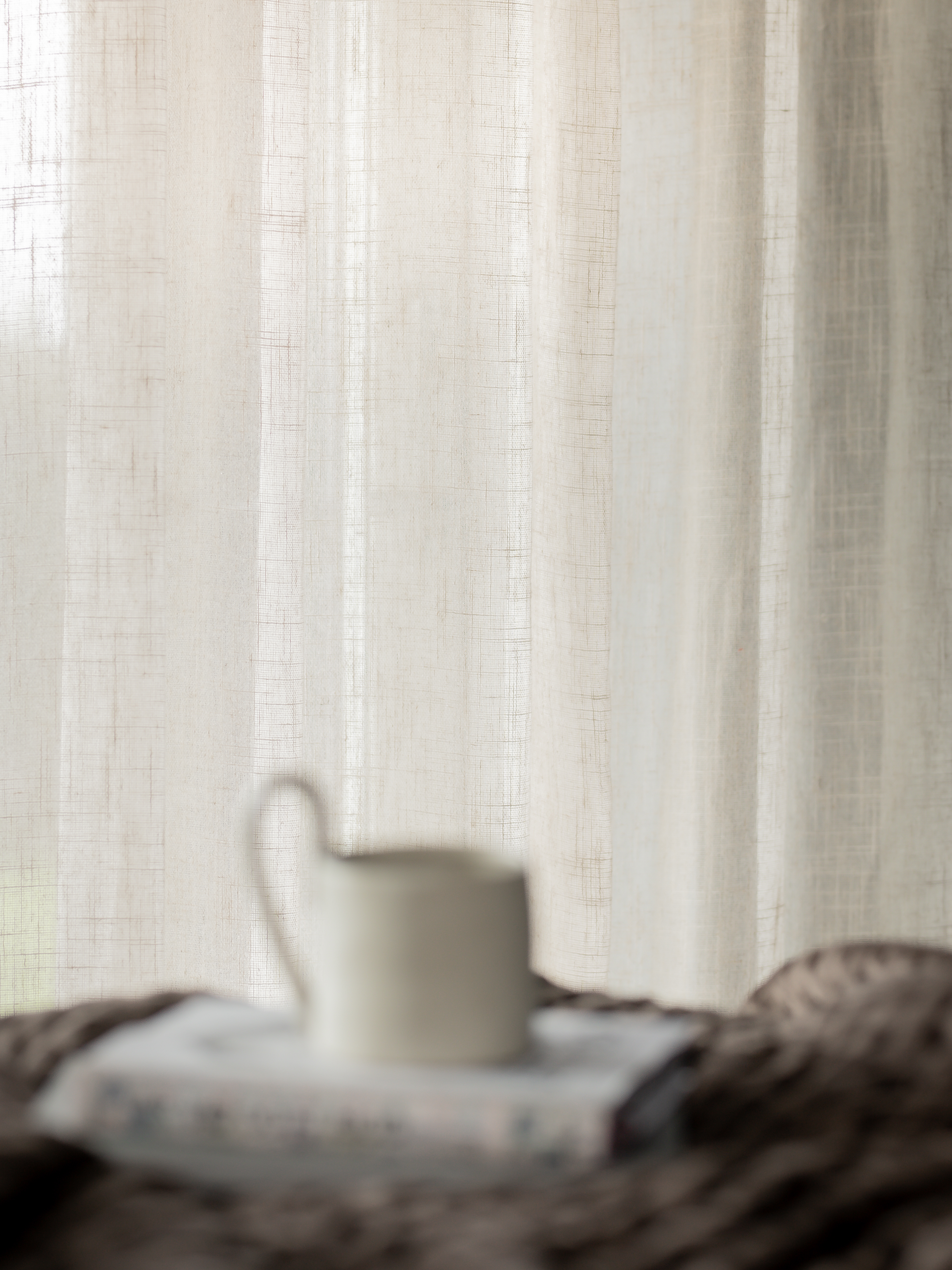 Svanefors Ana Gardinlängd Natur 280cm 2-pack