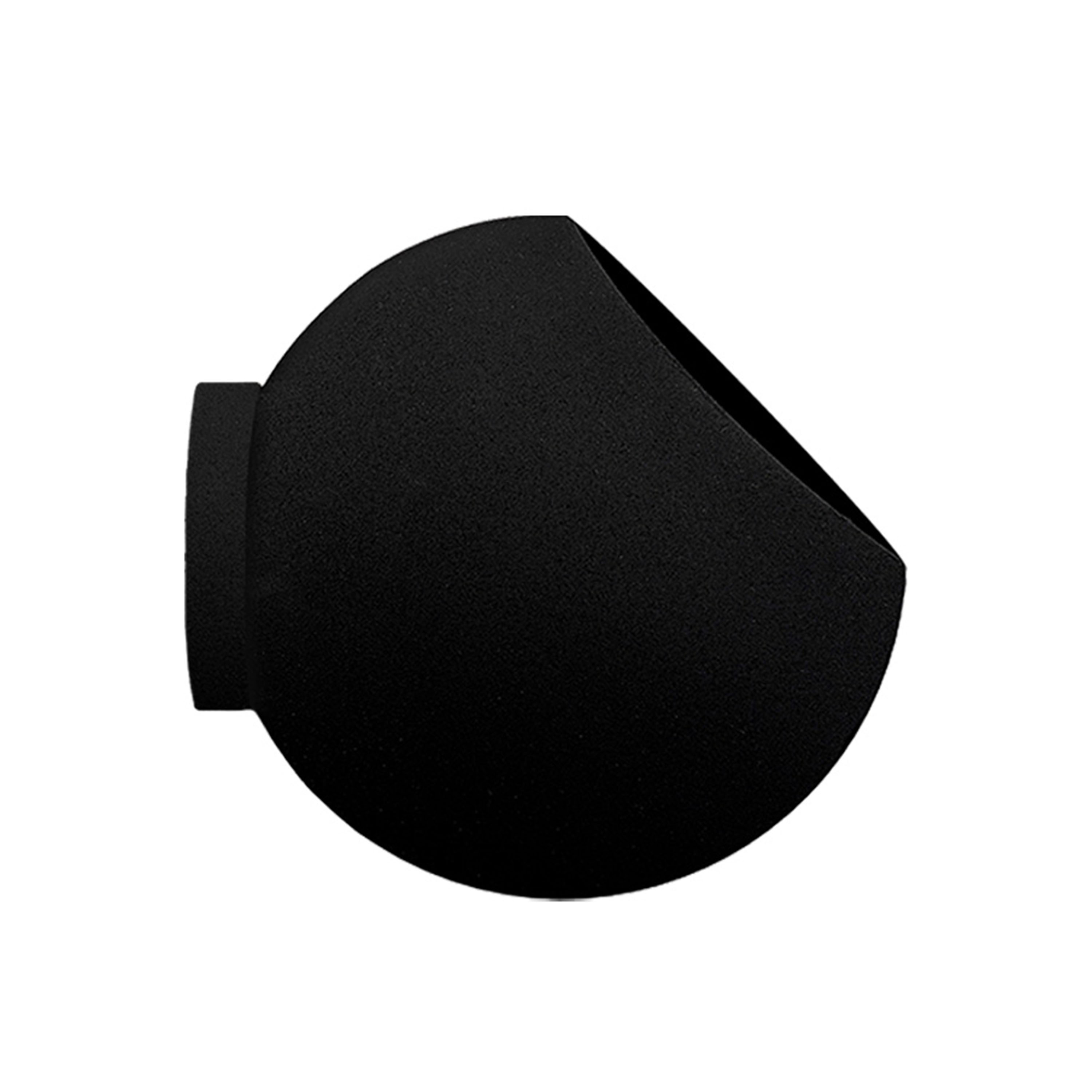 Globe Wandtopf Schwarz Ø17