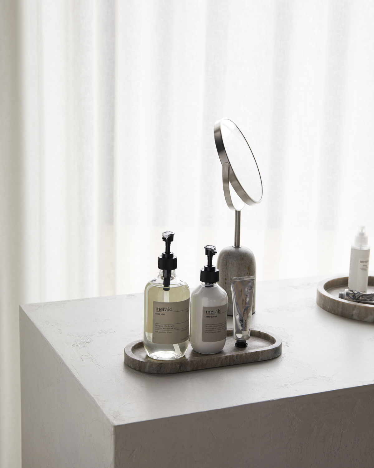 Meraki Marble Tarjotin Beige 28x12