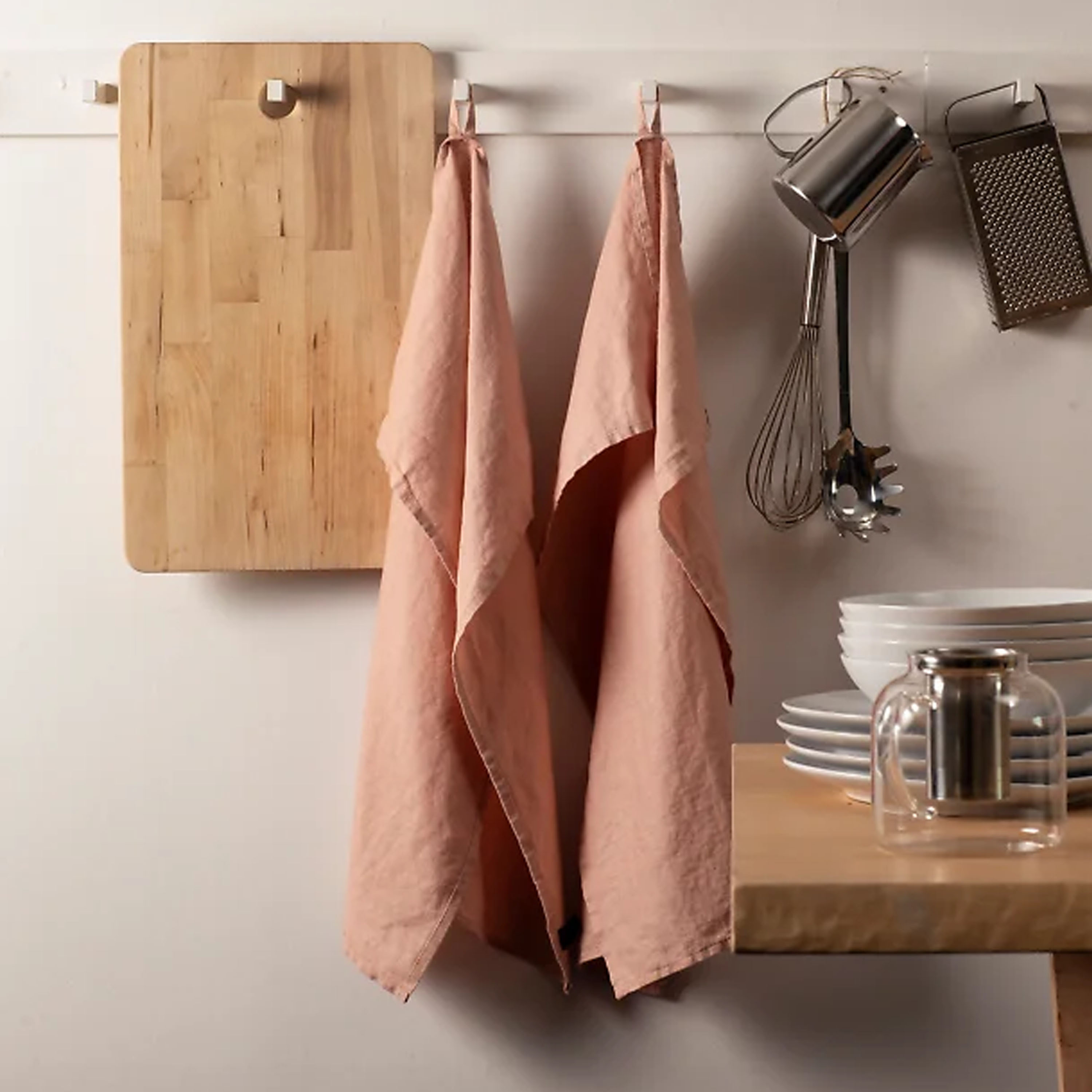 Himla Sunshine Kjøkkenhåndkle Nude 2-Pakning 50x70