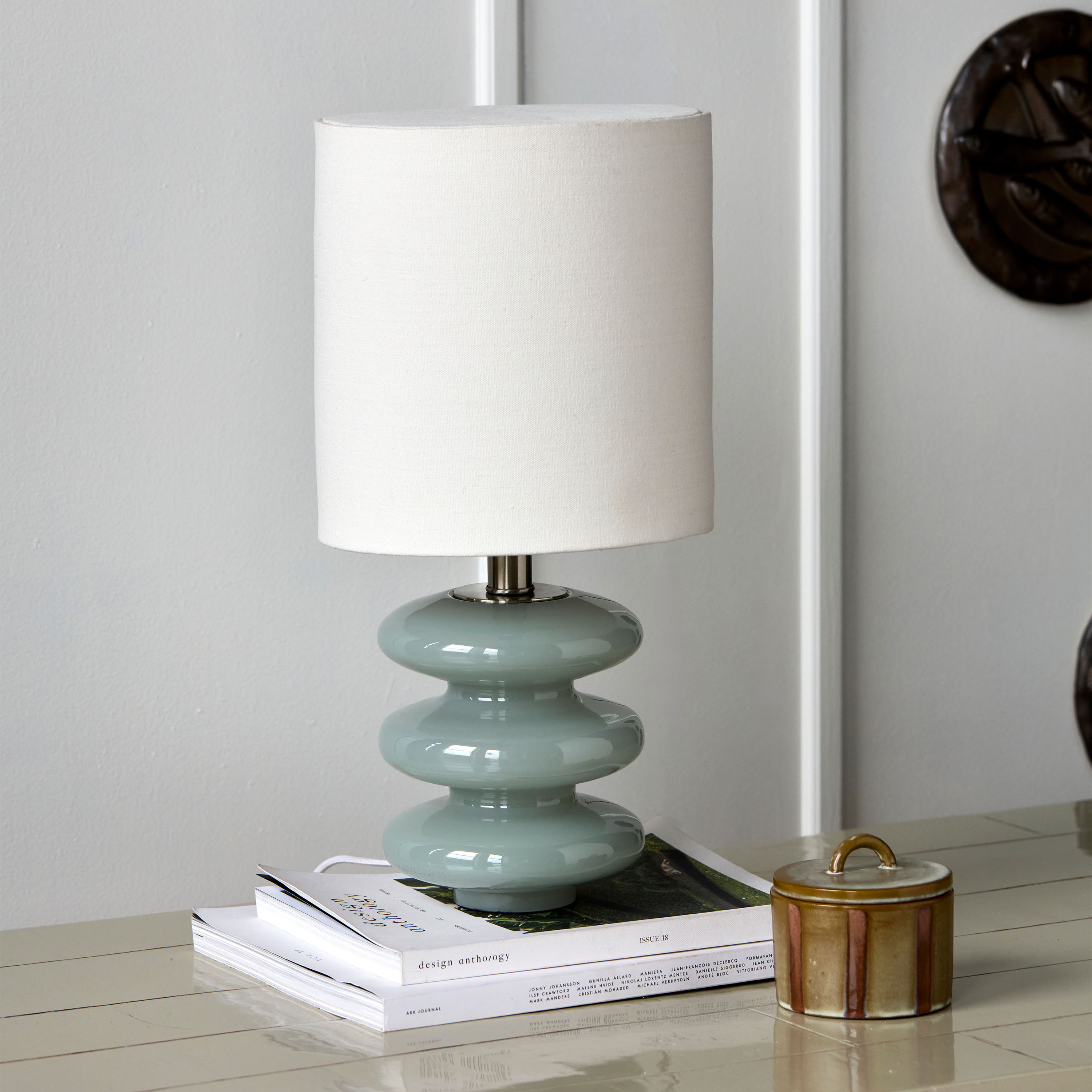 House Doctor Step Bordlampe Lyseblå/Off-white Liten