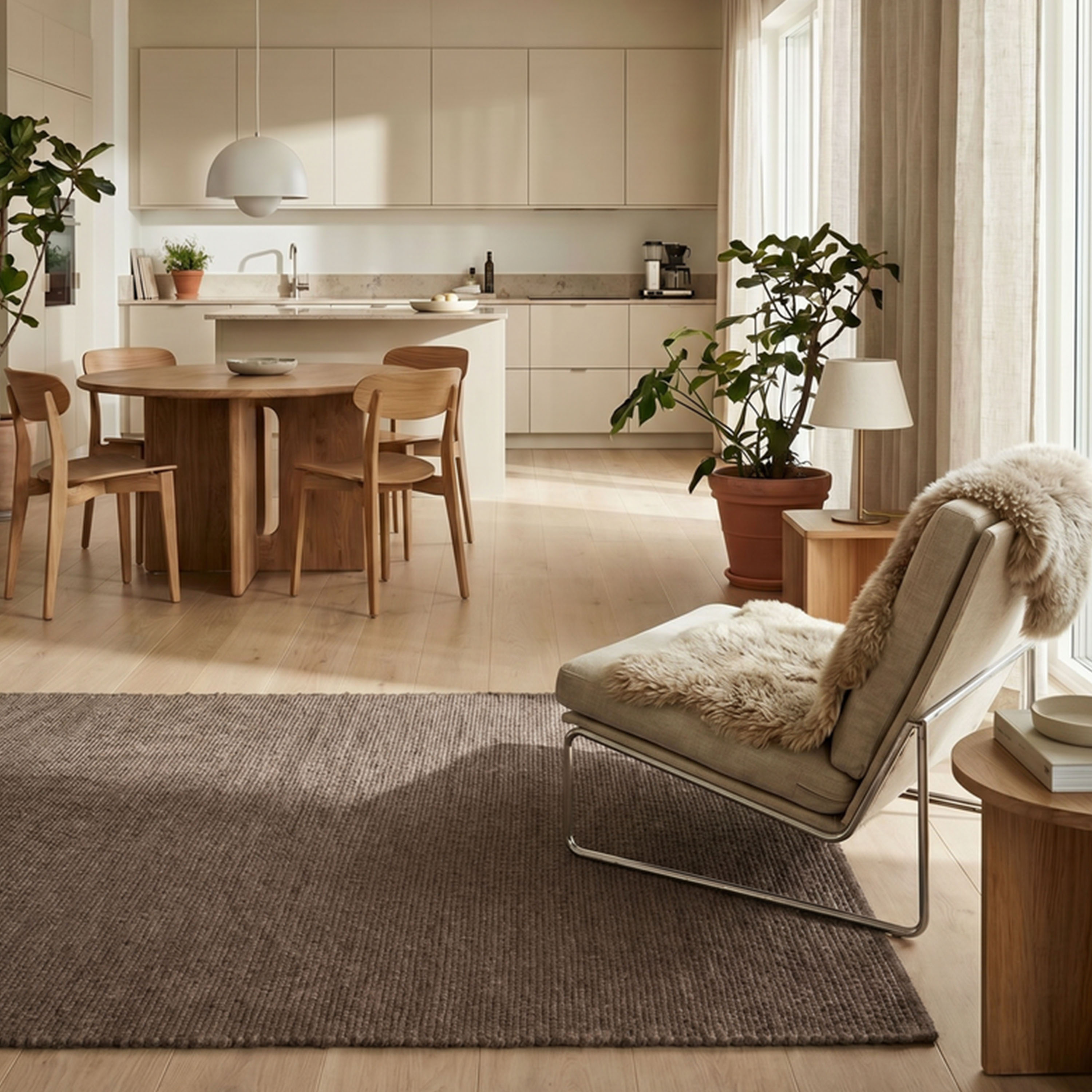 Classic Collection Merino Ullteppe Brun 250x350