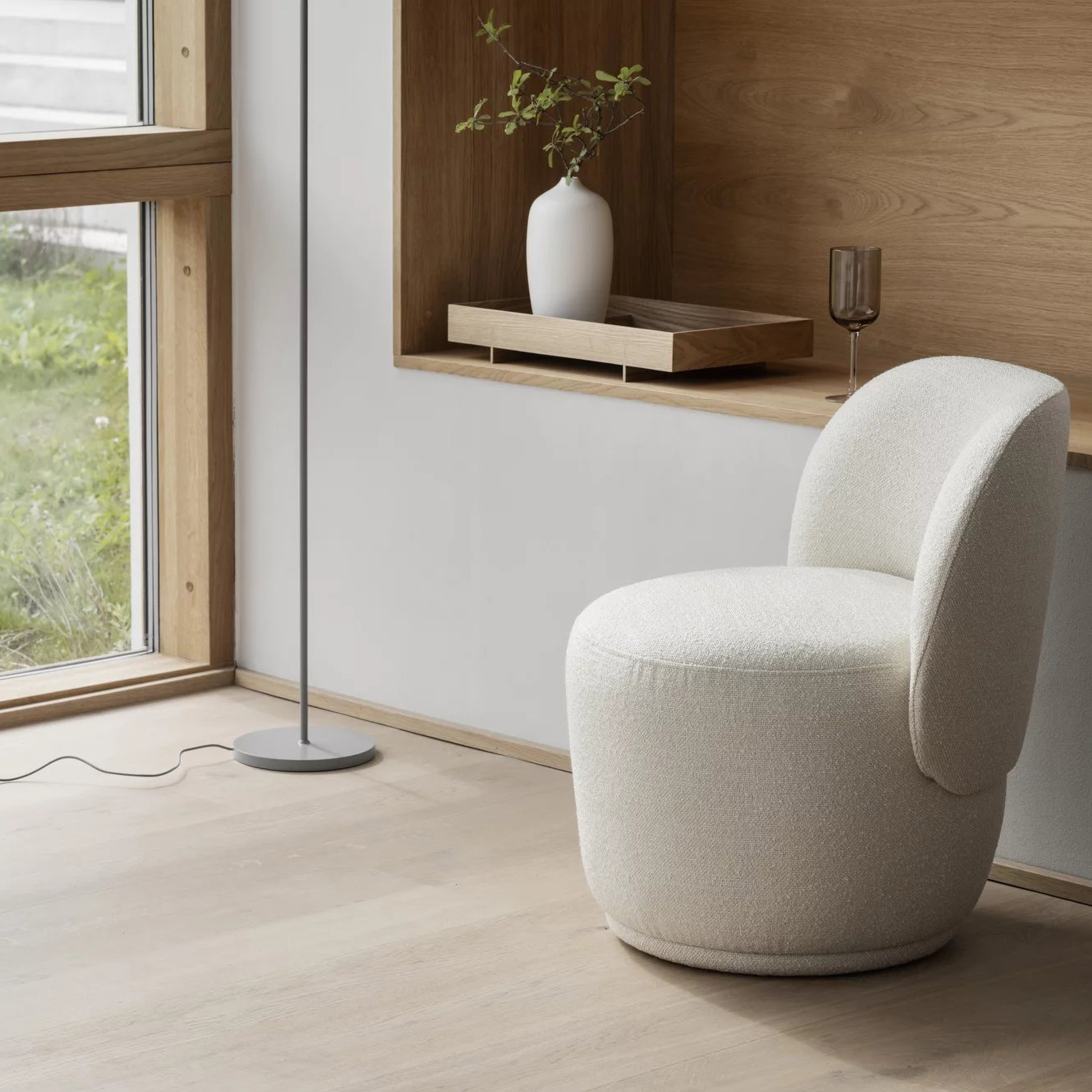 Blomus Kuon Snurr Loungestol Boucla Beige