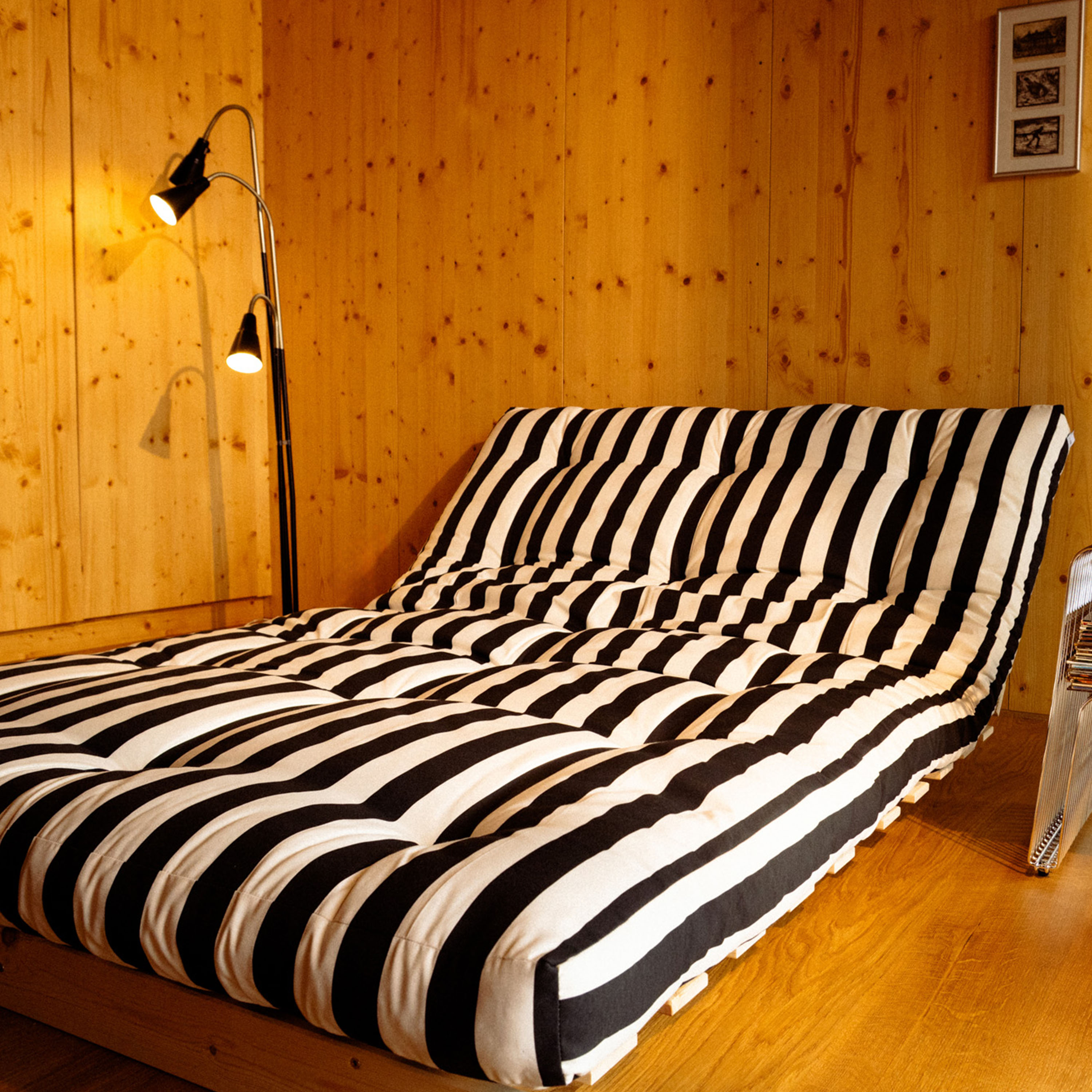 Karup Design Roots Bäddsoffa Natur/Black White 140cm