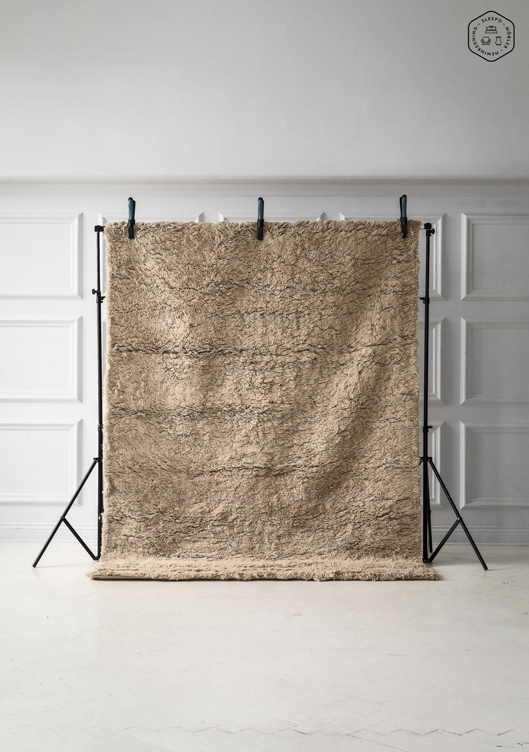 Classic Collection Cloudy Wollteppich Beige 250x350