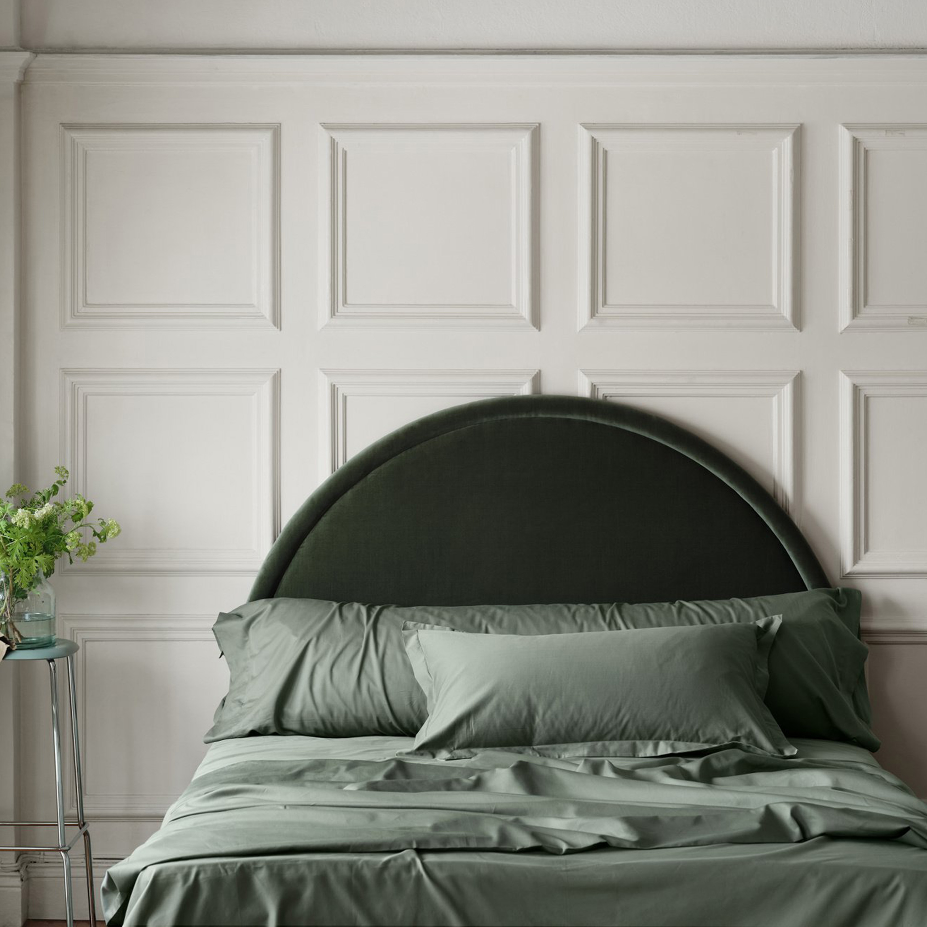 Mille Notti Satina Örngott Grön 50x160