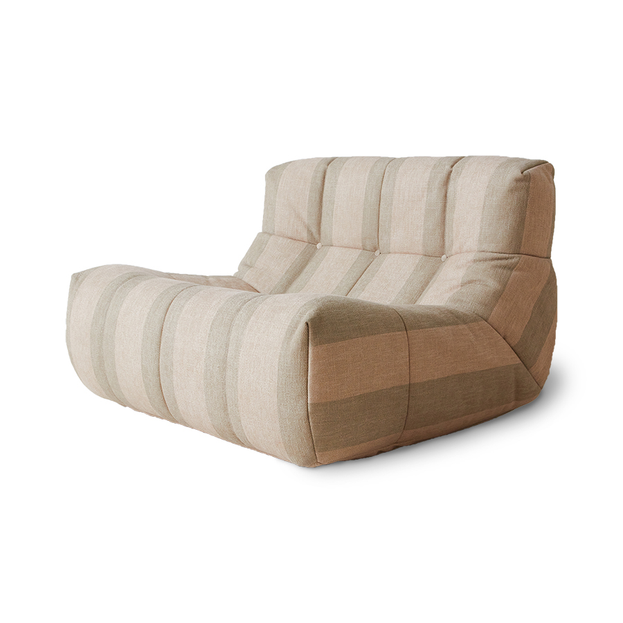 HKliving - Lazy Lounge Fåtölj Lodge - Beige