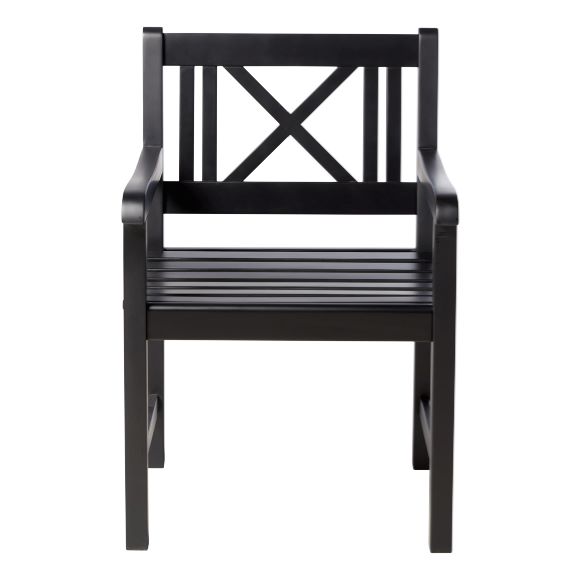 Rosenborg Armlehnstuhl Schwarz Mahagoni