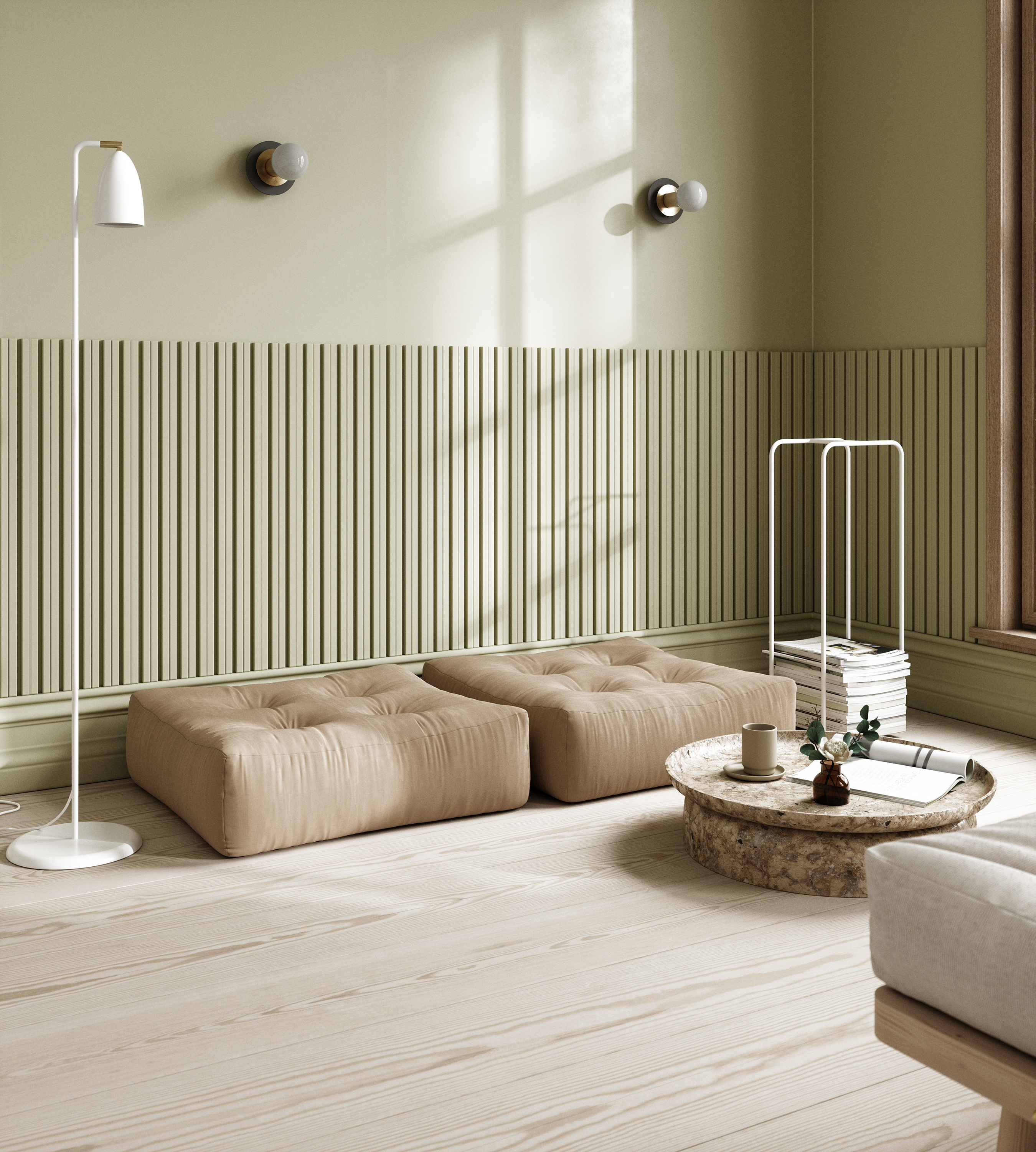 Karup Design More Sittepuff Natural 70x70cm