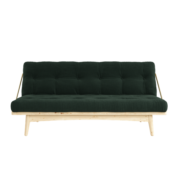 Karup Design - Folk Bäddsoffa Natur/Seaweed Manchester 190cm - Grön