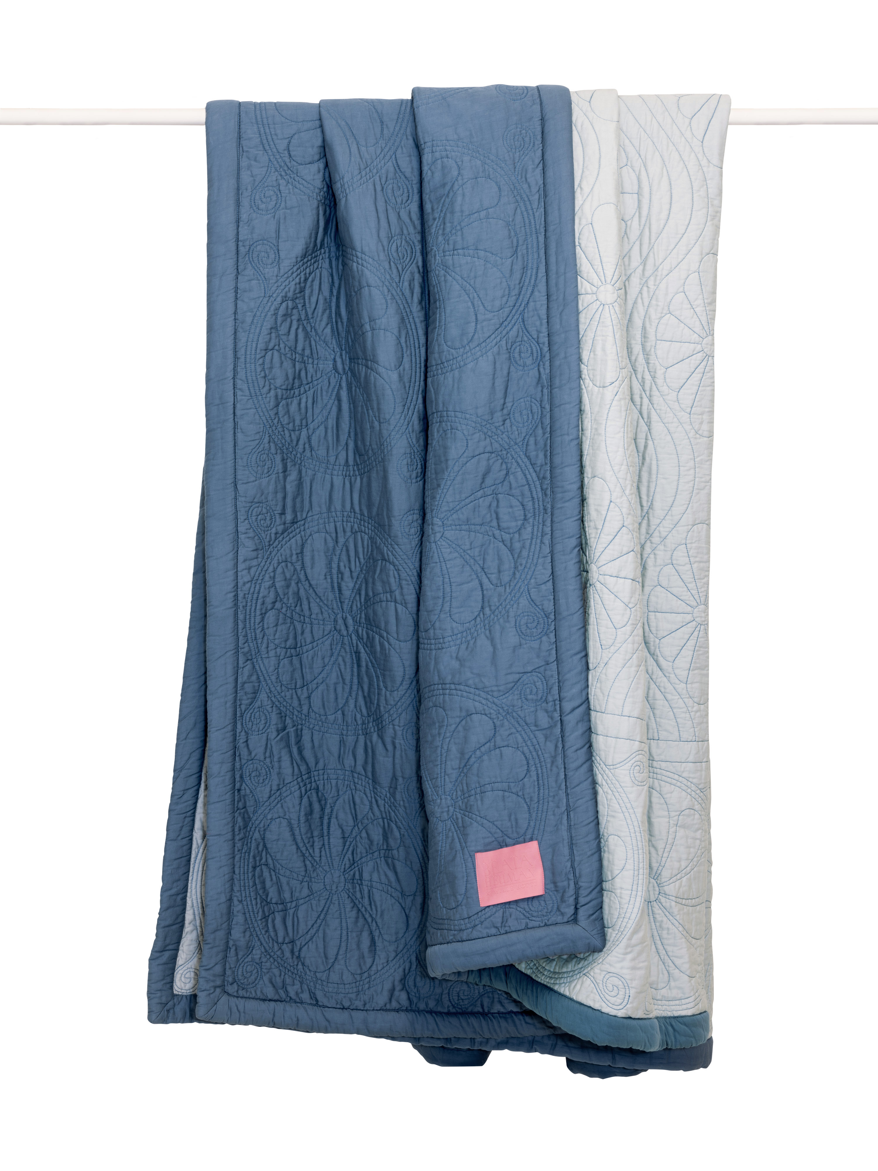 Mille Notti Durham Dämmerung Bettüberwurf Blau/Hellblau 260x260