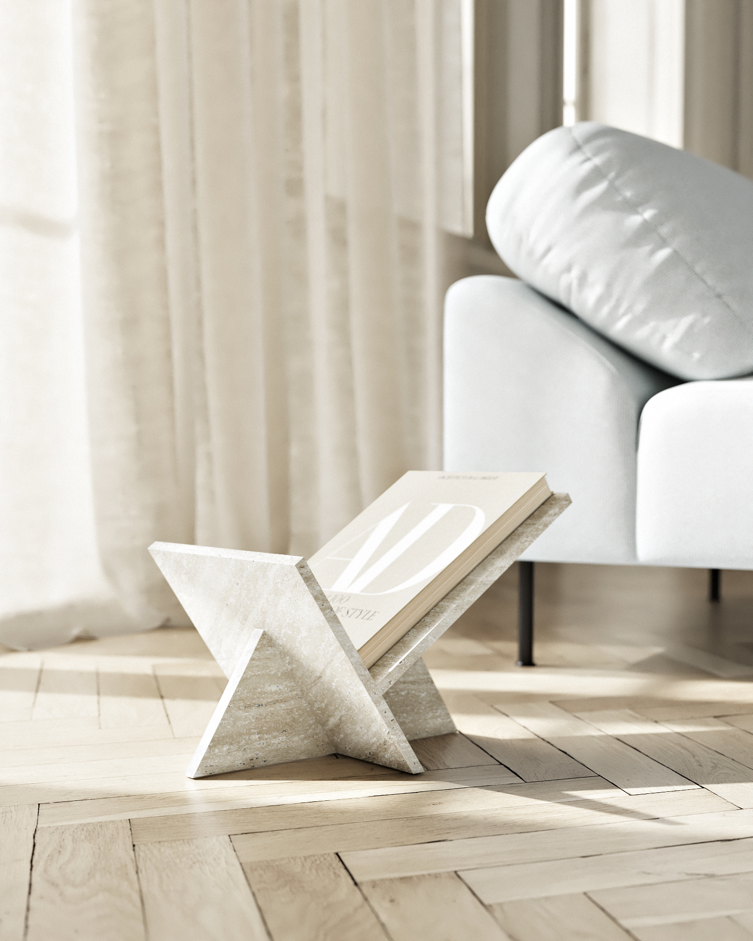 Woud Mountain Tidningsställ Grey Tavertine